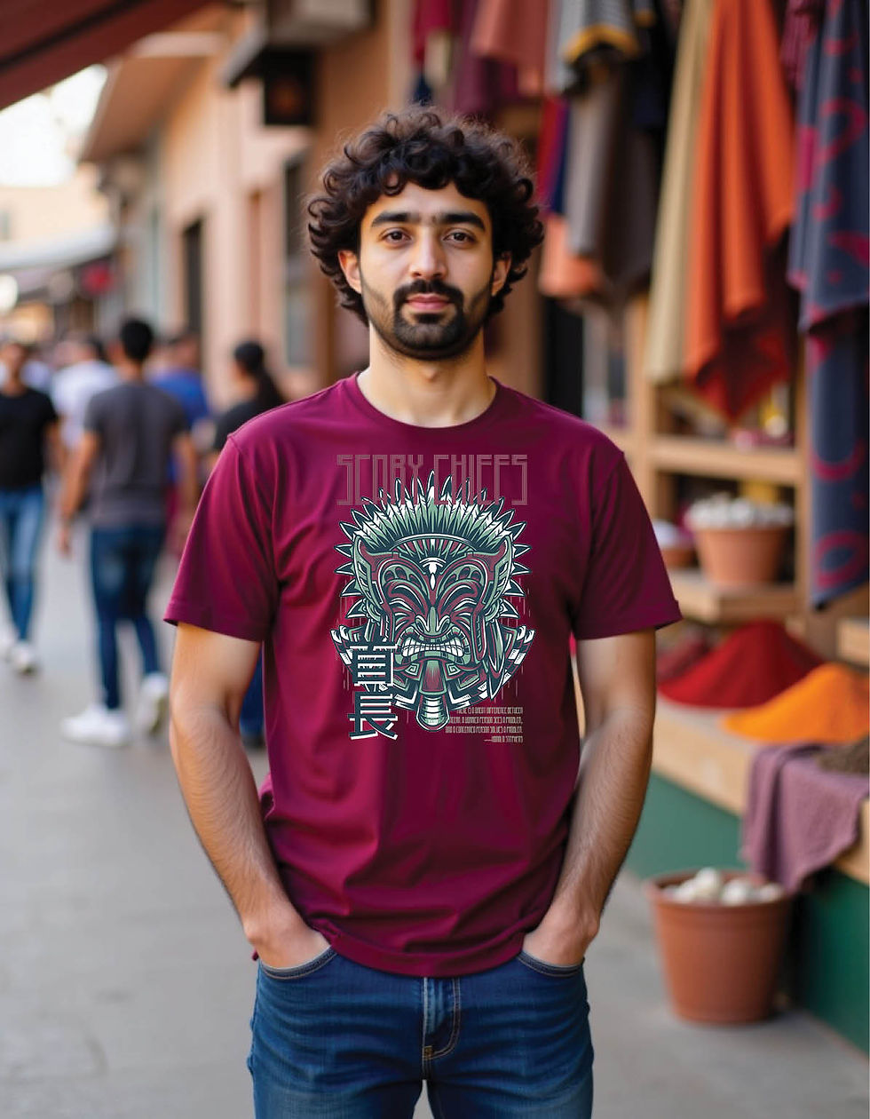 Thumbnail: Asphalt Pulse Regular Streetwear Shirt with Urban Beat Print
