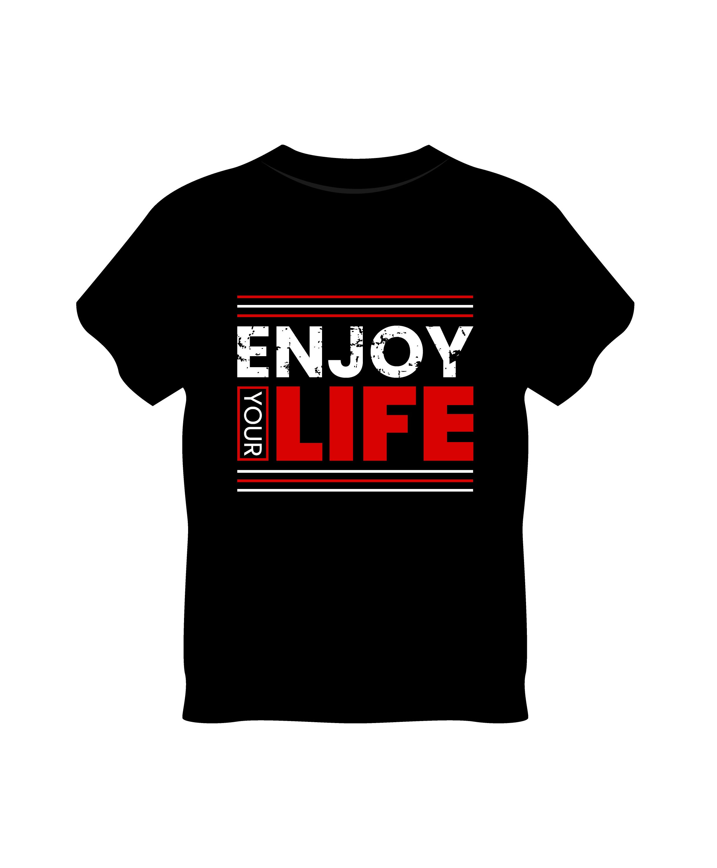 enjoy your life t shirt life is better with friends typography t shirt