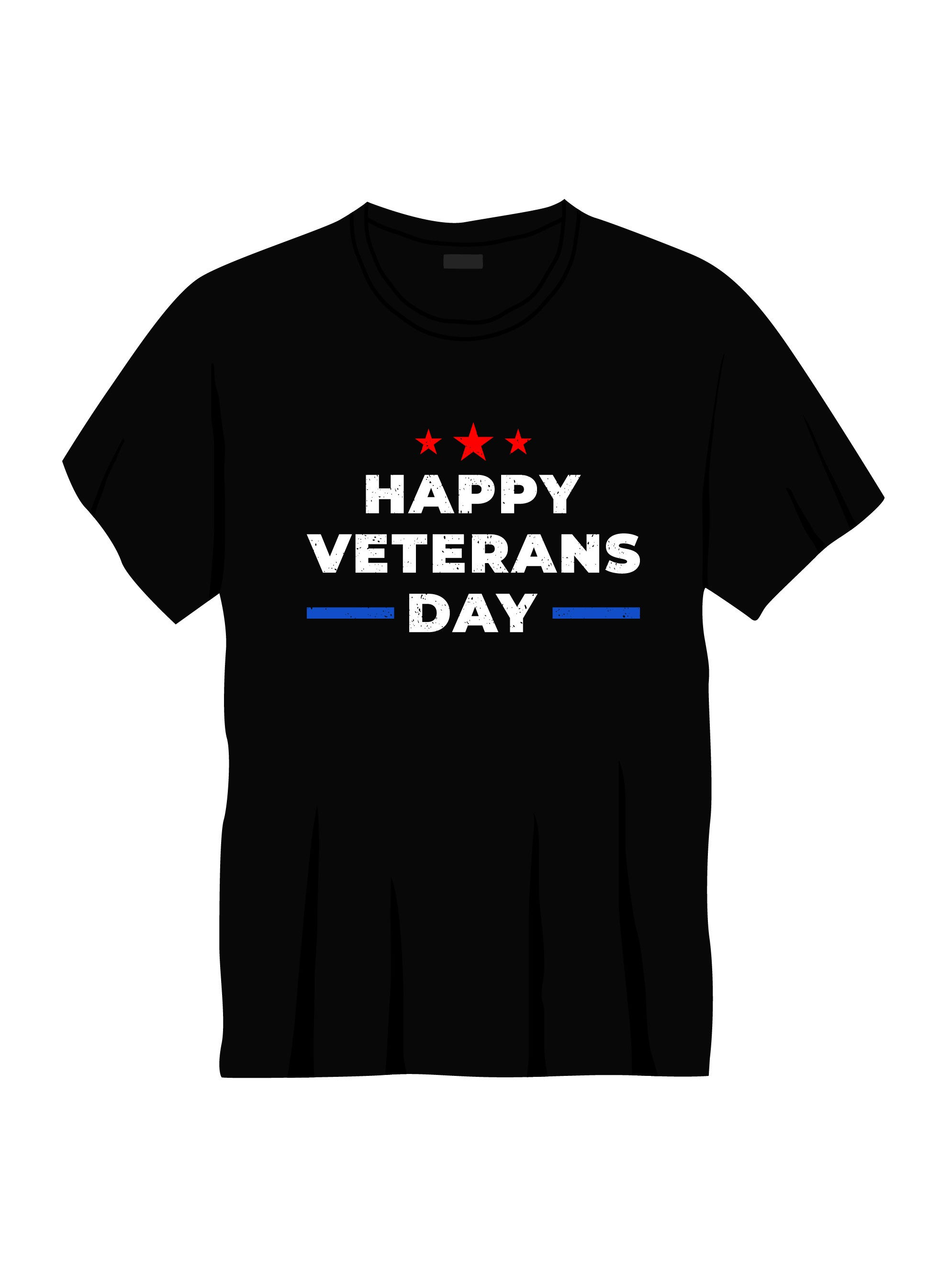 happy veterans day typography printed t shirts