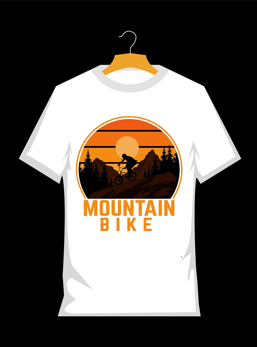 mountain bike ride vintage graphic t shirt
