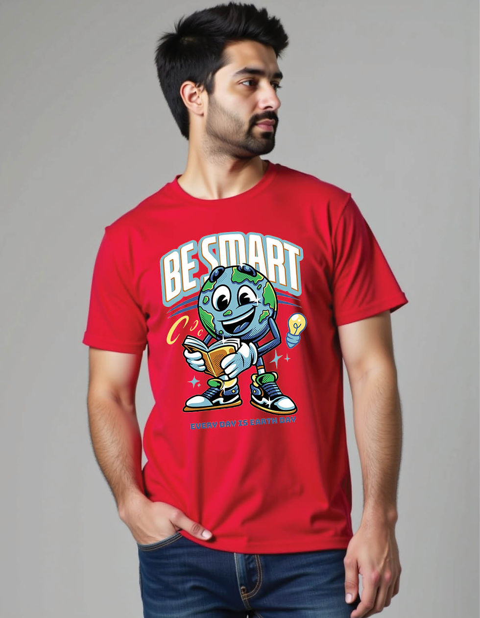 Asphalt Rebel Black Cotton Tee with Bold Street Graffiti Art