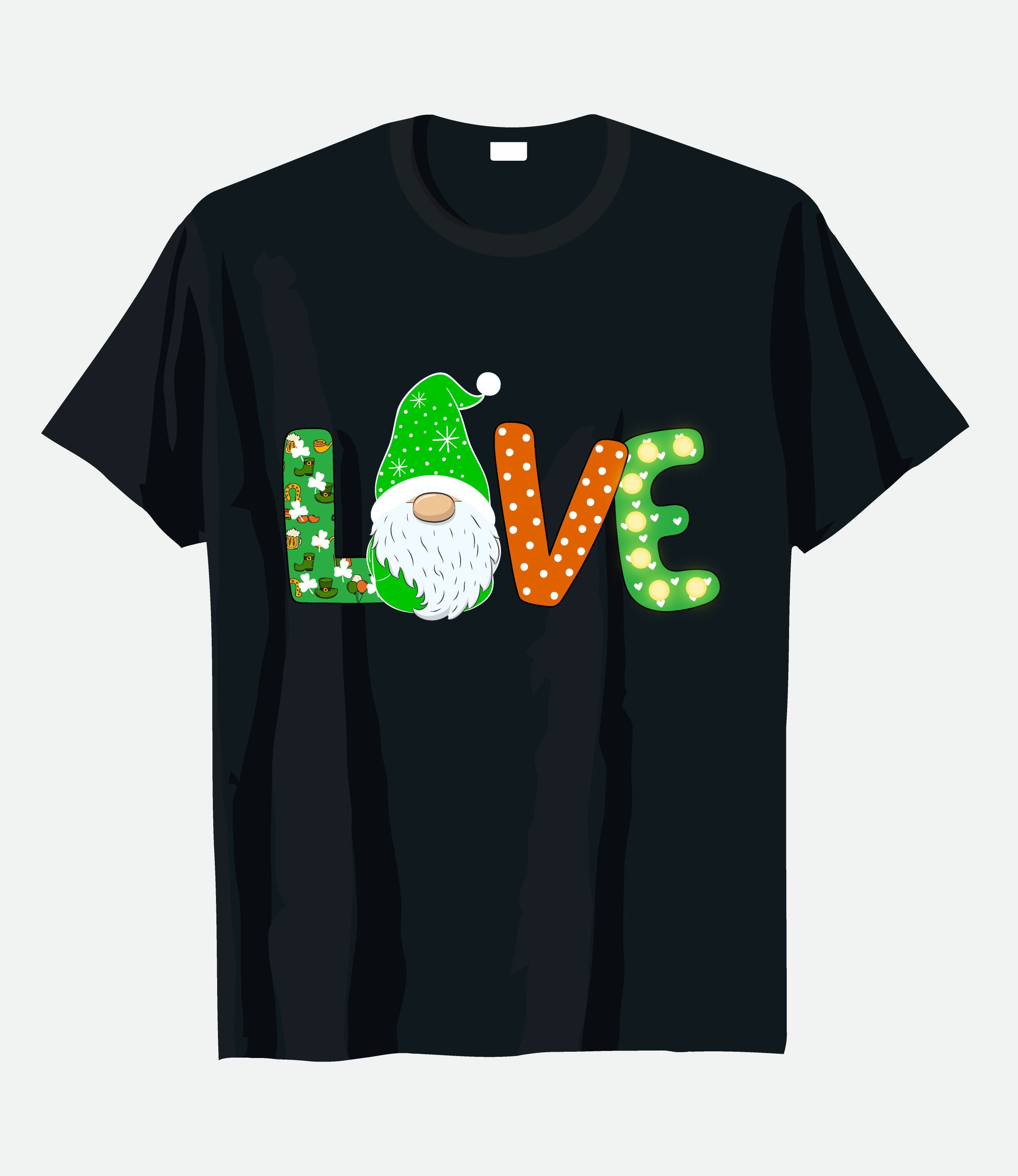 love typography printed t shirts