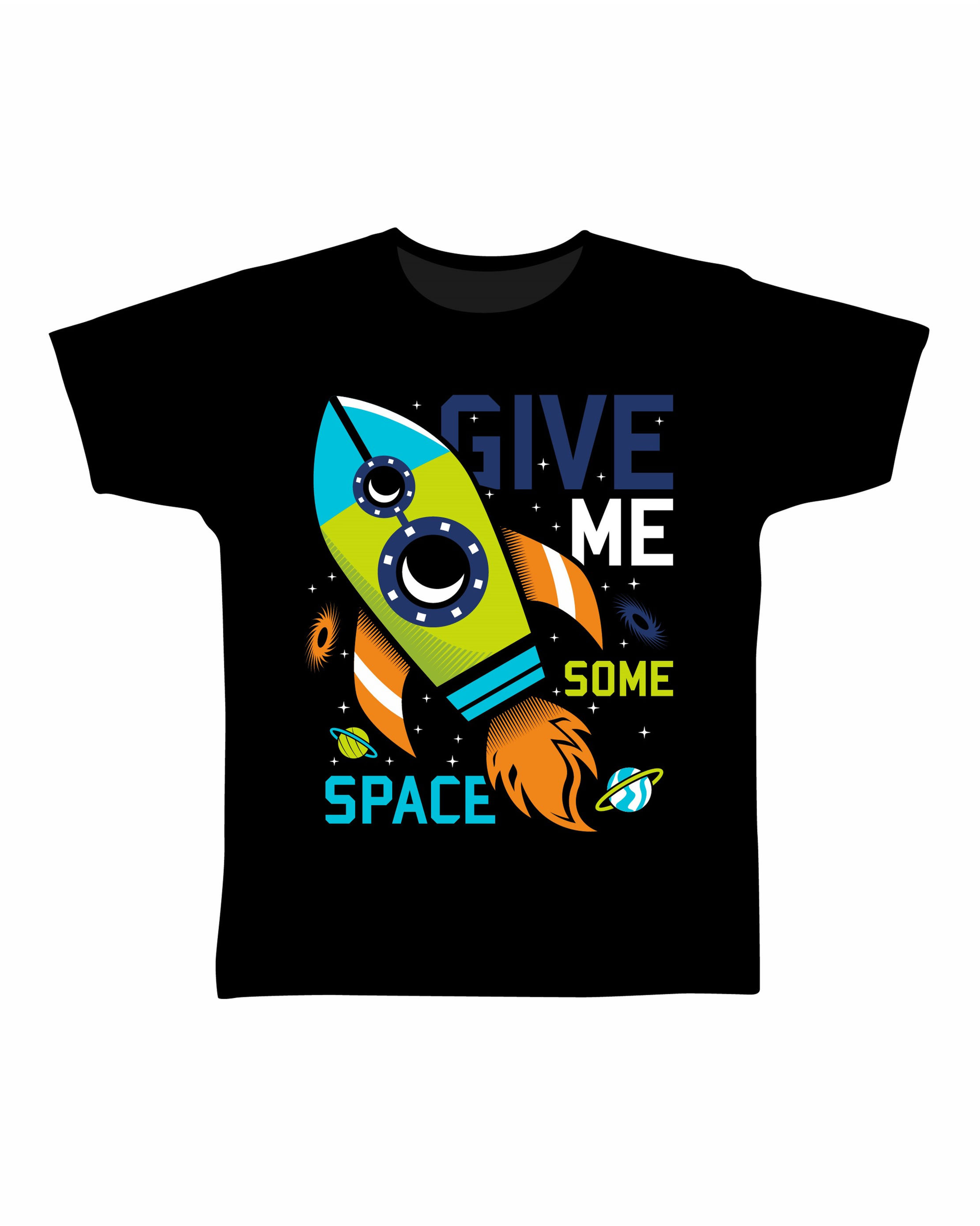 give me some space typography printed t shirts