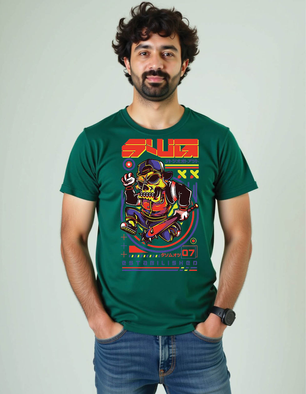 Thumbnail: Asphalt Rift Standard Fit Tee with Urban Crack Graphic Design