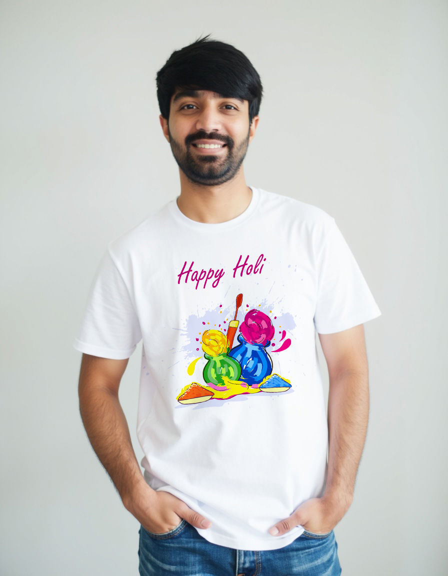 Holi in Barsana? Wear It Right with Our Colorful Printed T-Shirts