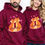 Thumbnail: Printed Matching Hoodies for Couples with “All Roads Lead to You” Design