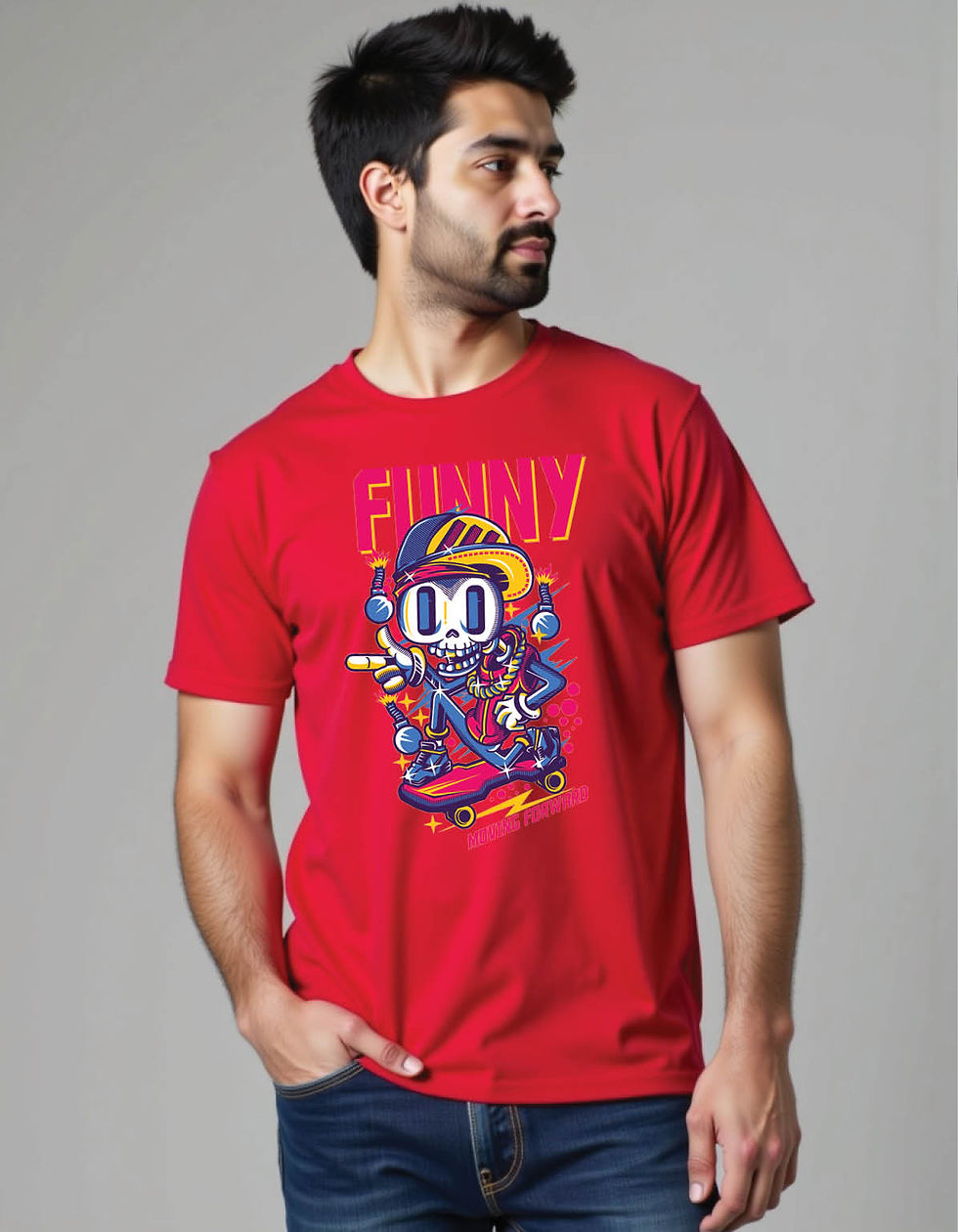 Rebel Pulse Standard Fit Tee with Dynamic Beat Graphic Print