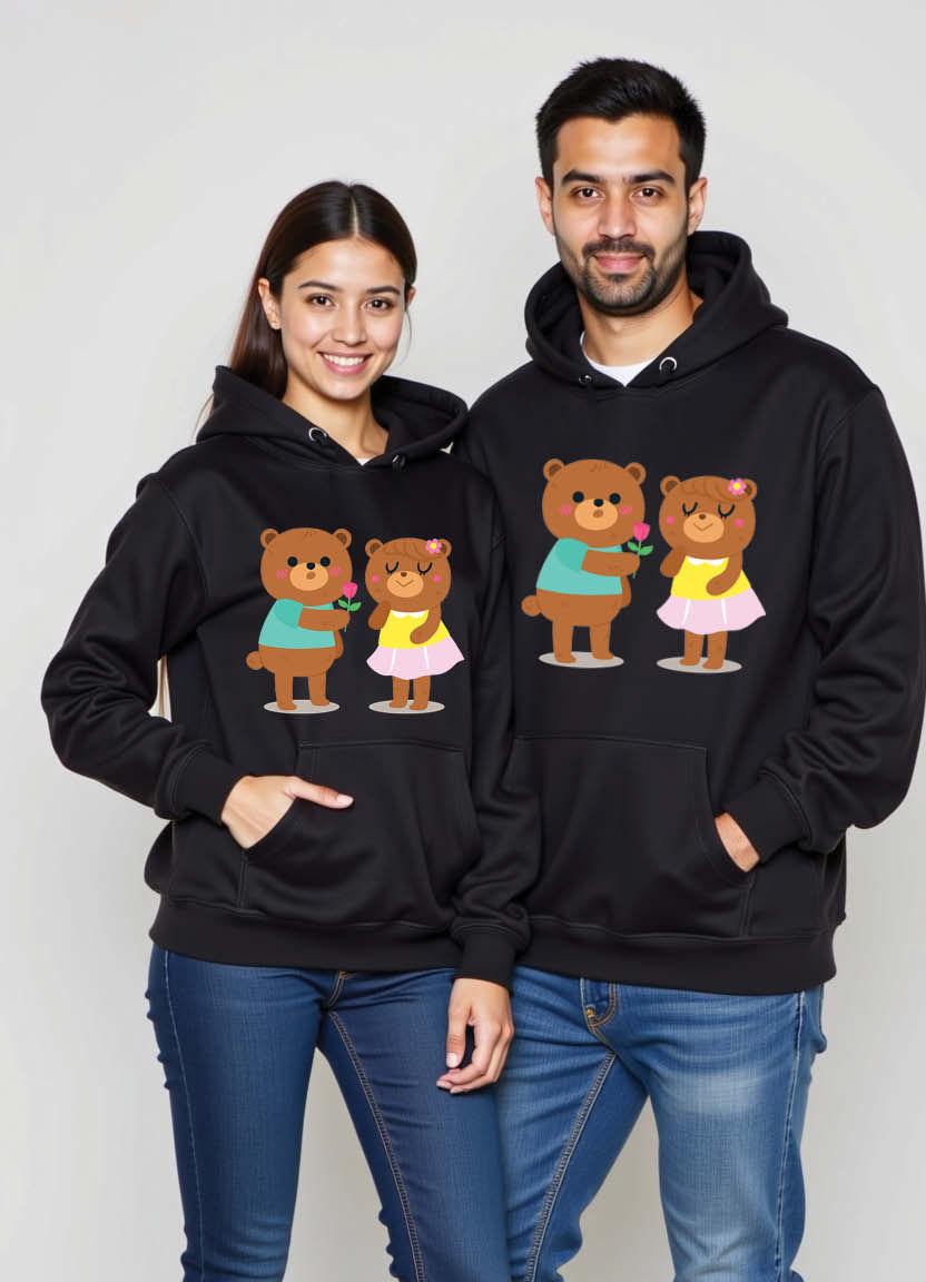 City of Pearls Romance – Stylish Couple Hoodies Inspired by Hyderabad’s Charm