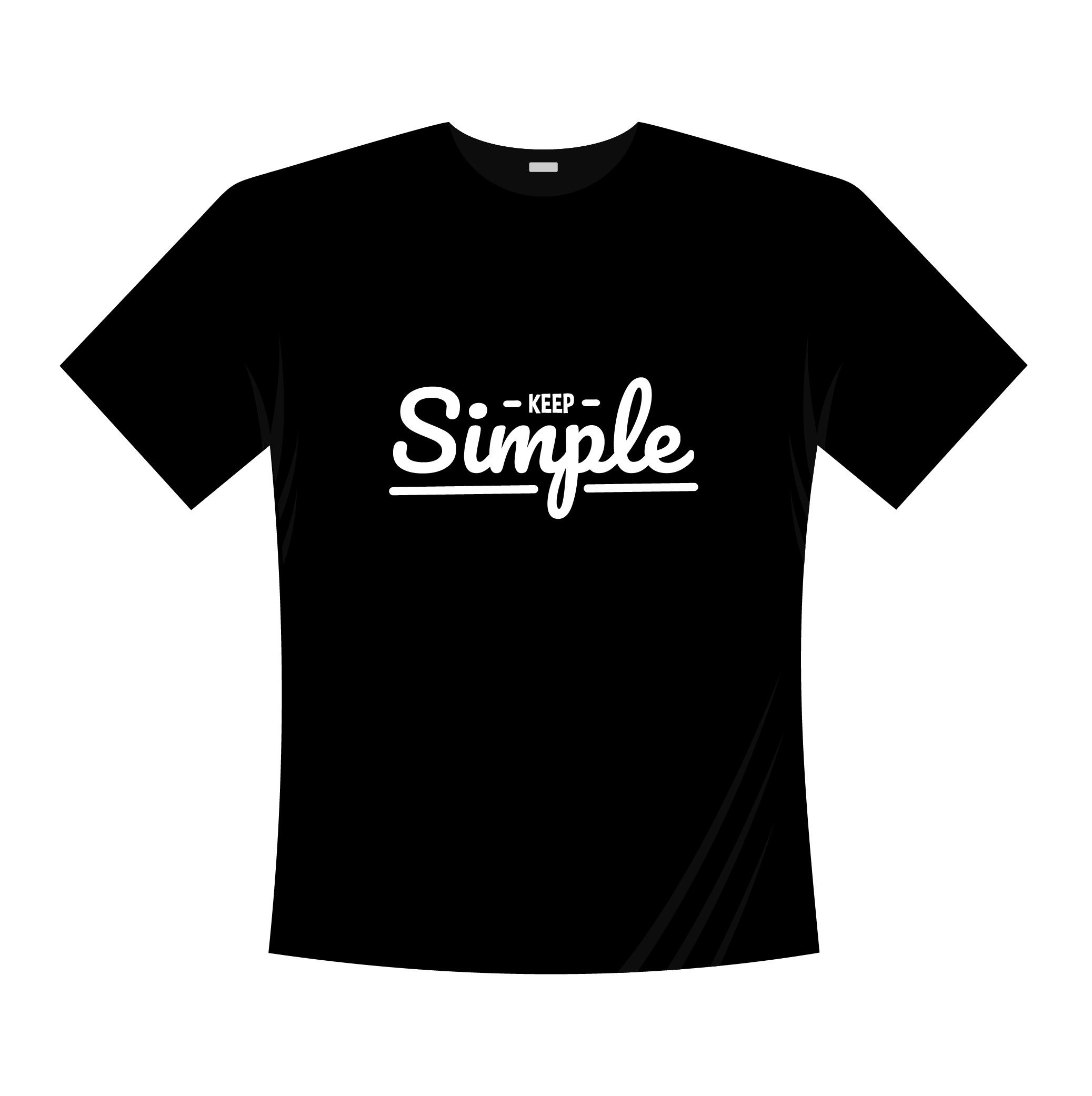 keep simple typography printed t shirts