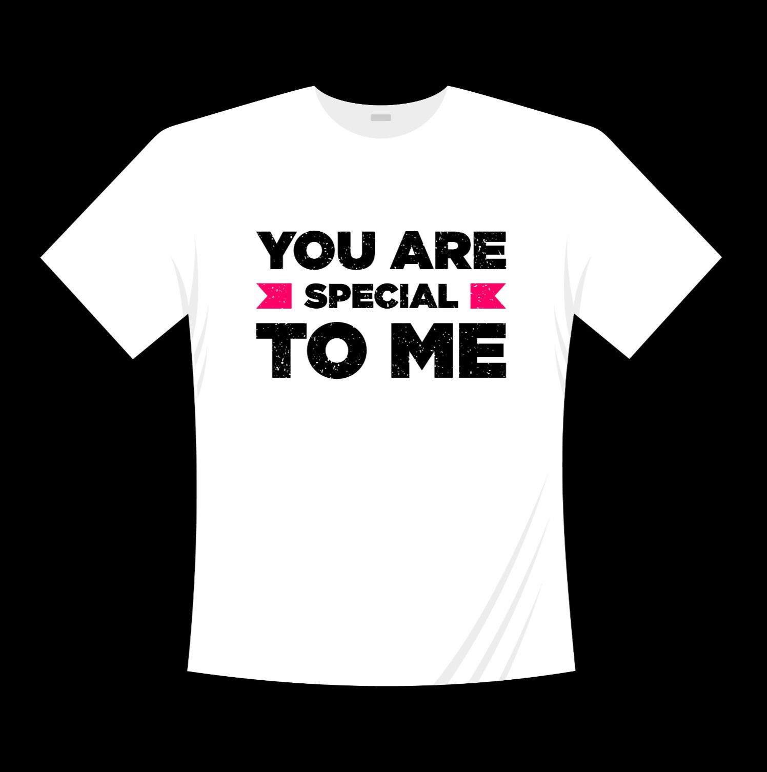 you are special to me typography printed t shirts