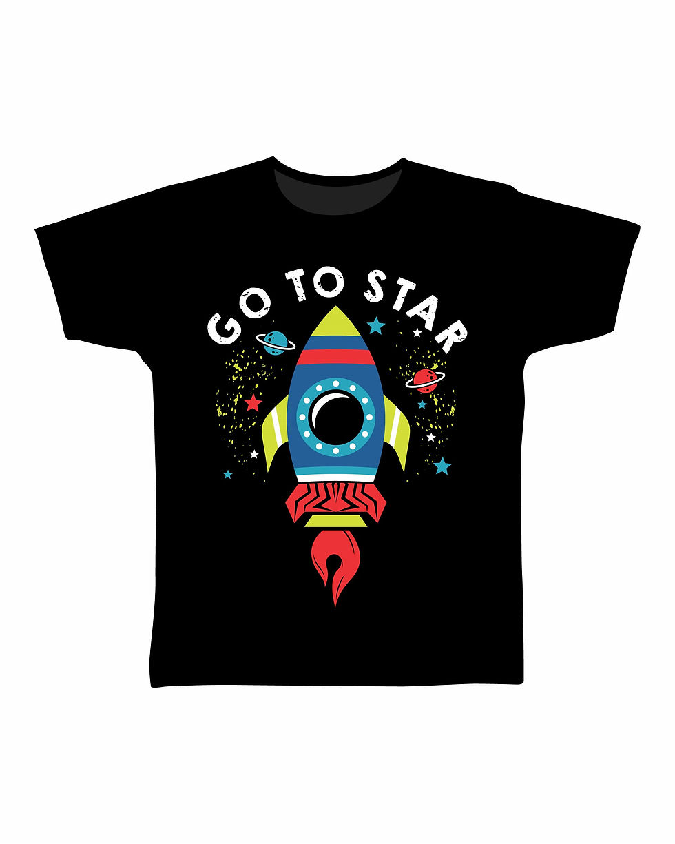 Thumbnail: Sailor anchor, go to star, roar some, rocket boy kids t shirts 100% cotton