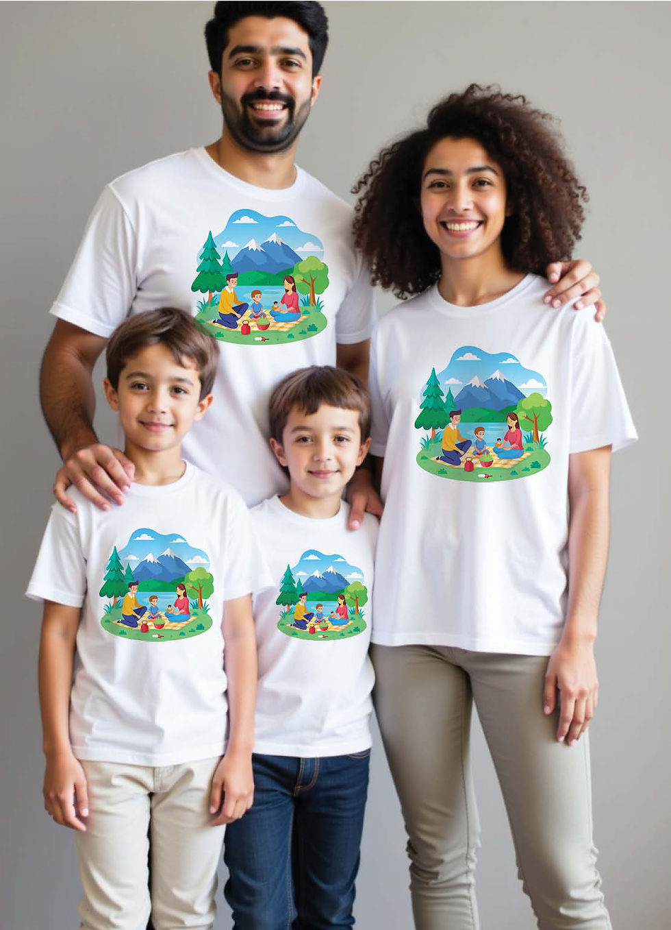 Jaipur Hawa Mahal Family Matching Tees – Majestic Style for Parents & Kids