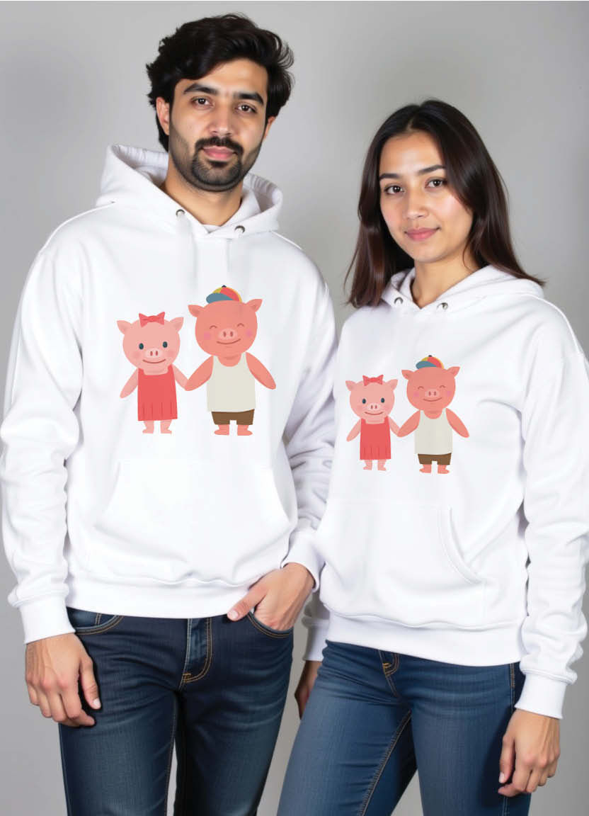 Cuddles from Coimbatore – Romantic Matching Hoodies for Southern Indian Couples