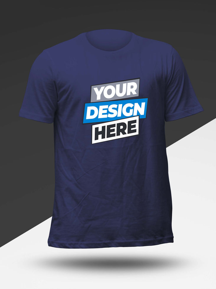 100% cotton round neck T Shirts with your logo Print