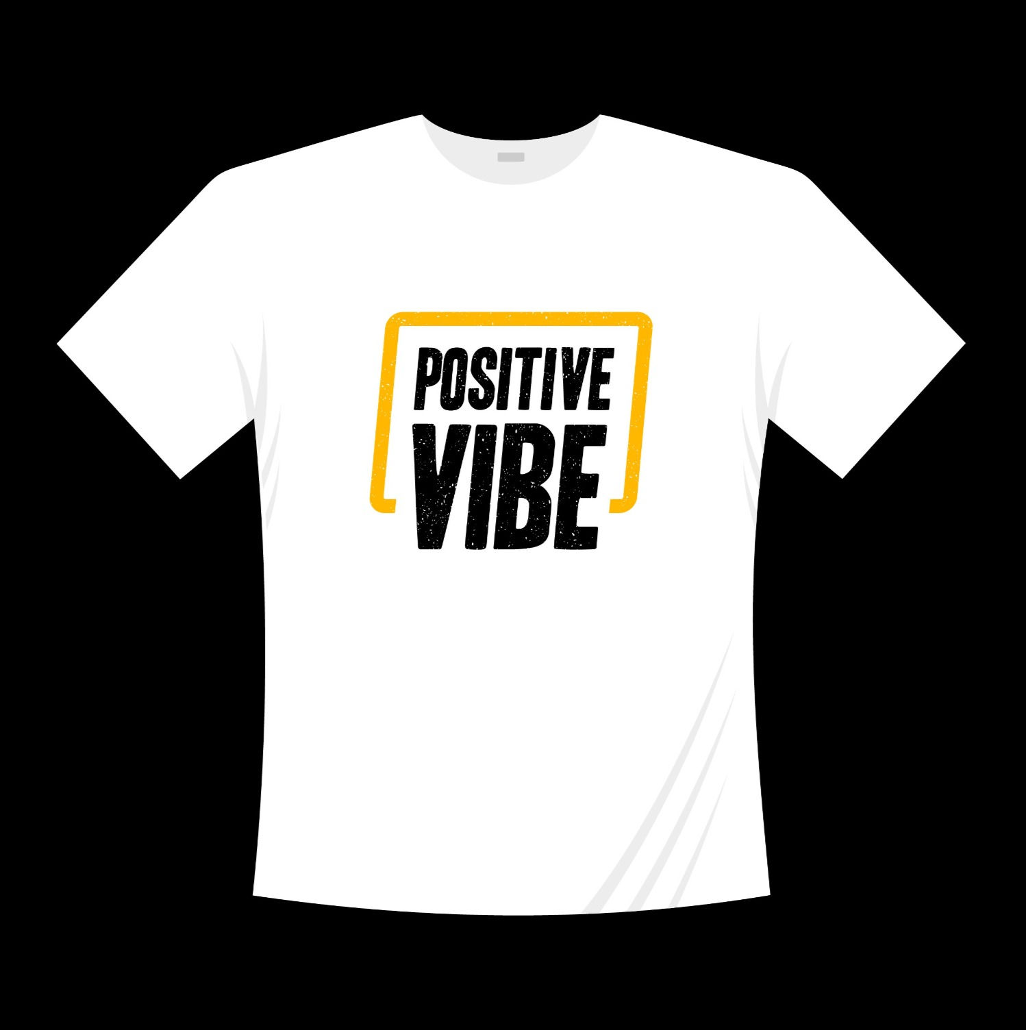 positive vibe typography printed t shirts