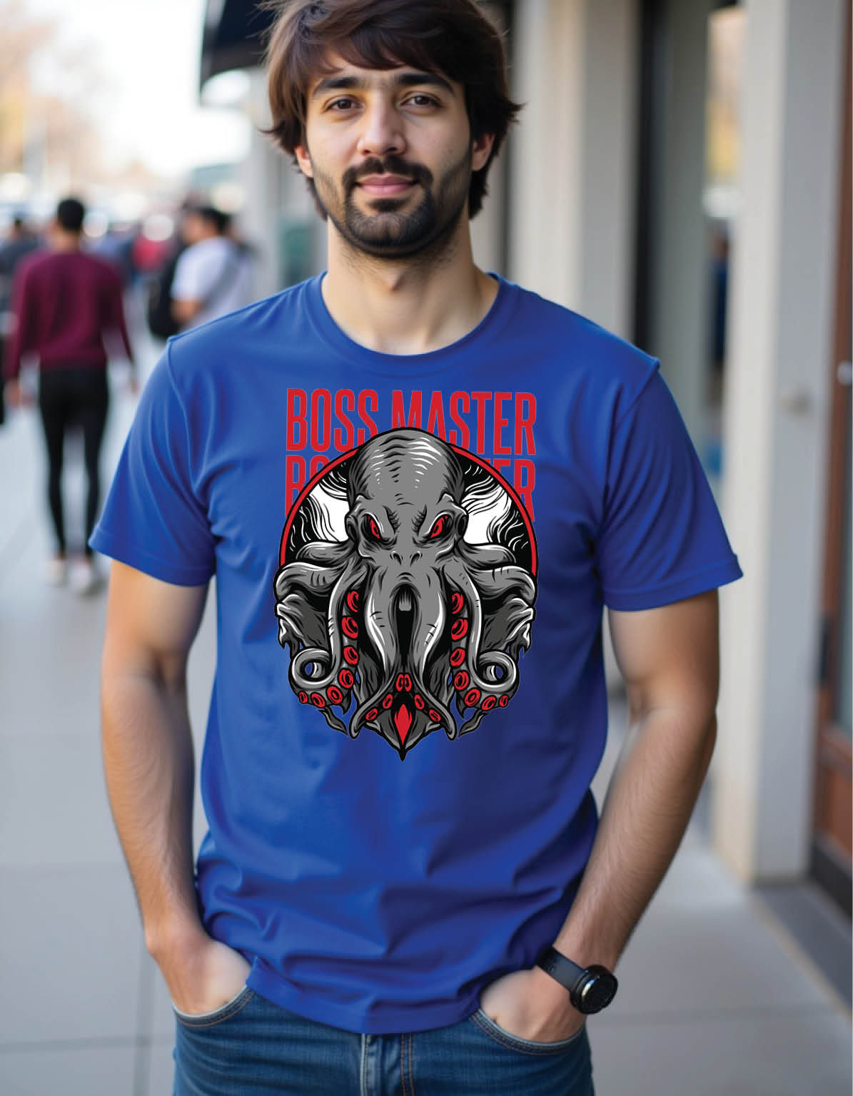 Brick Vortex Regular Streetwear Shirt with Swirling Brick Art
