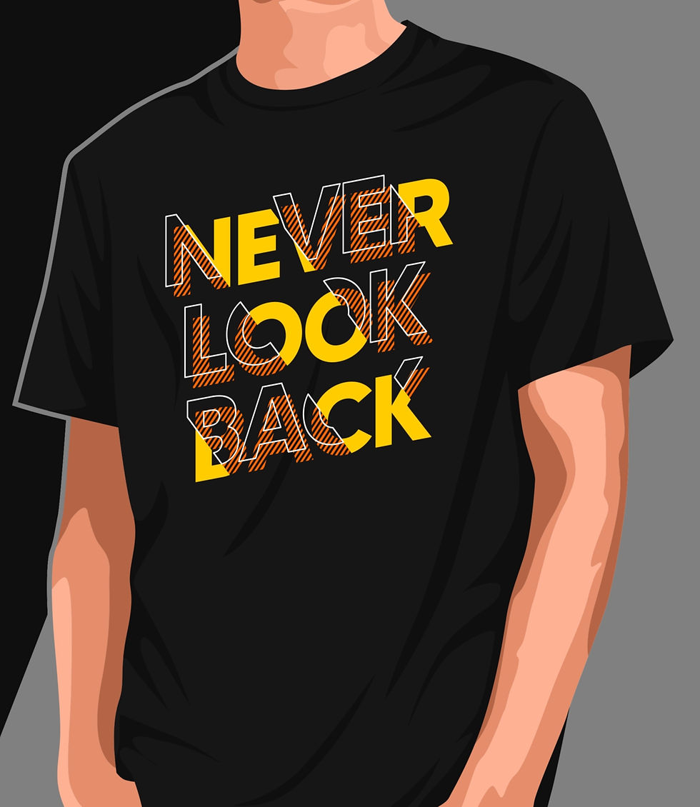never look back oversized typography printed t shirts oversize printed t shirts