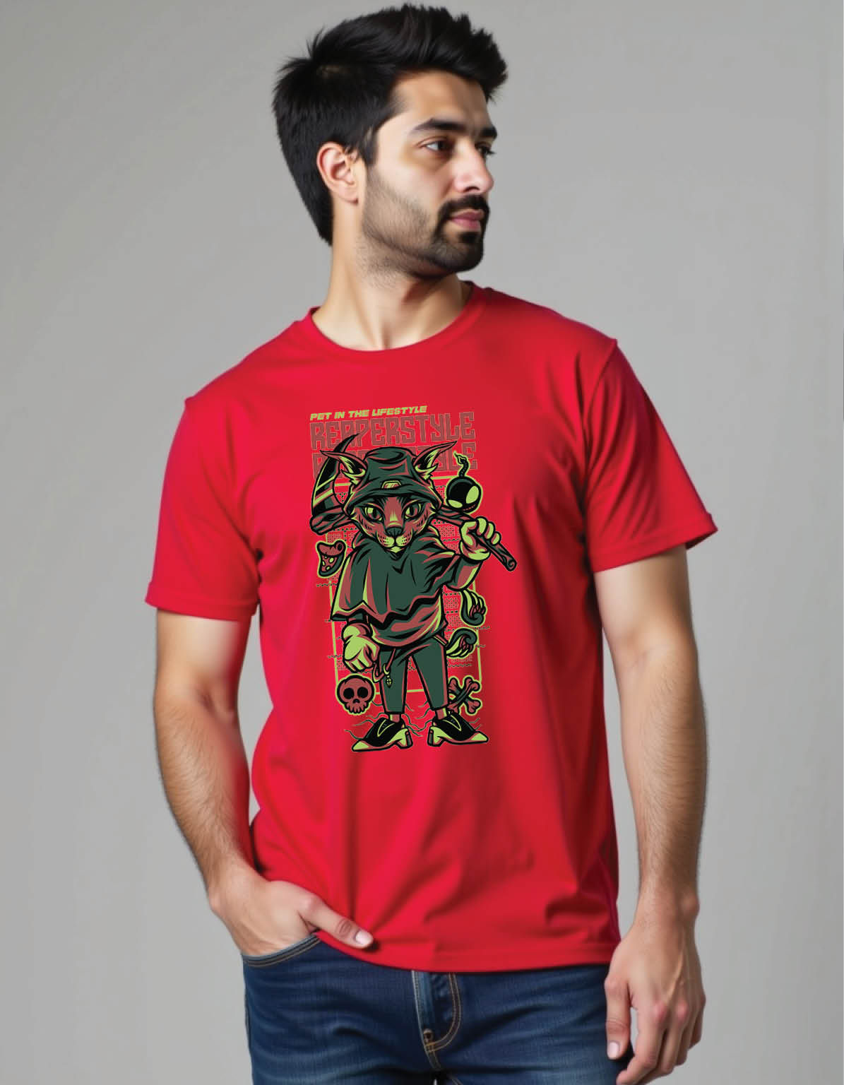 Rogue Dust Regular Fit T-Shirt with Faded Rebel Road Graphic