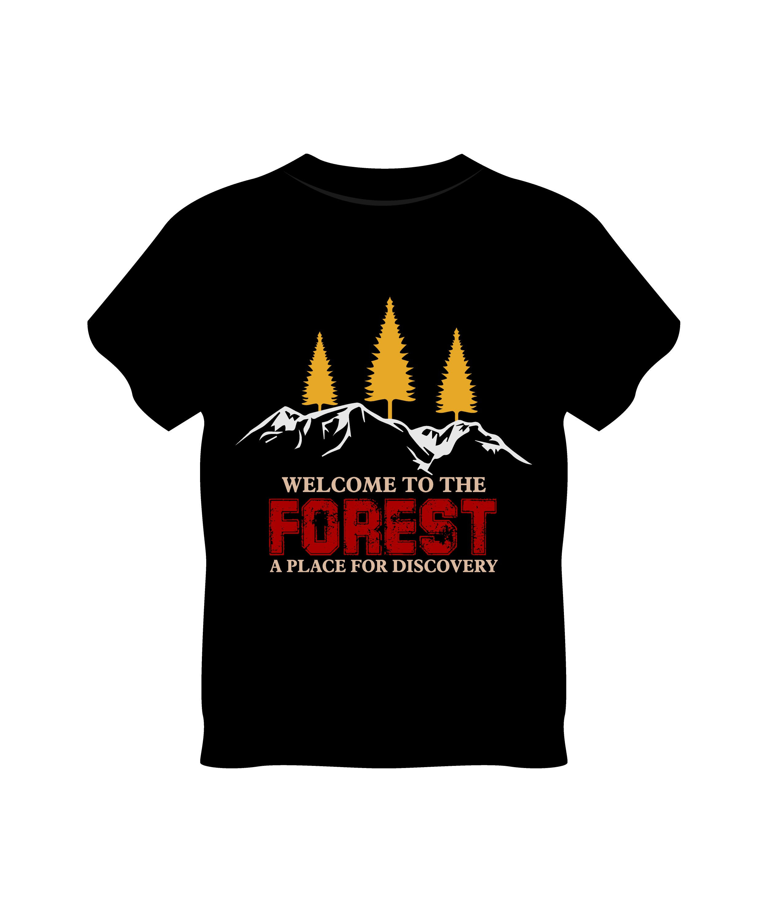 welcome to the forest a place for discovery graphic t shirt
