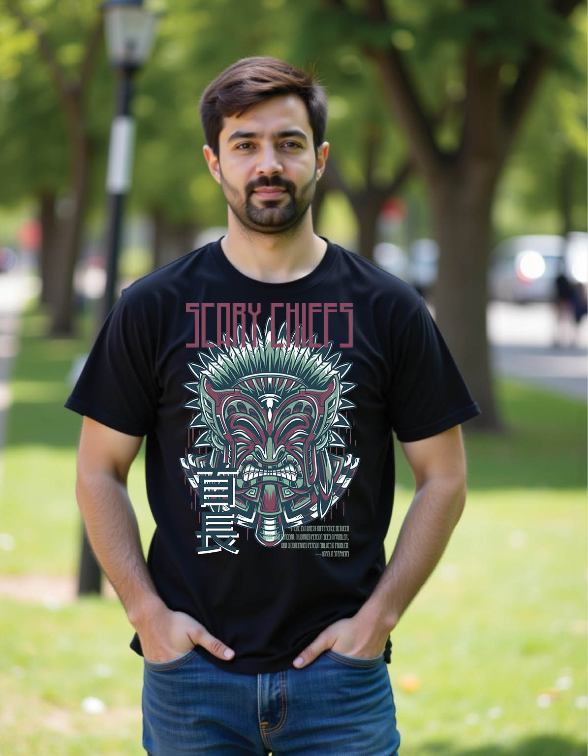 Asphalt Pulse Regular Streetwear Shirt with Urban Beat Print