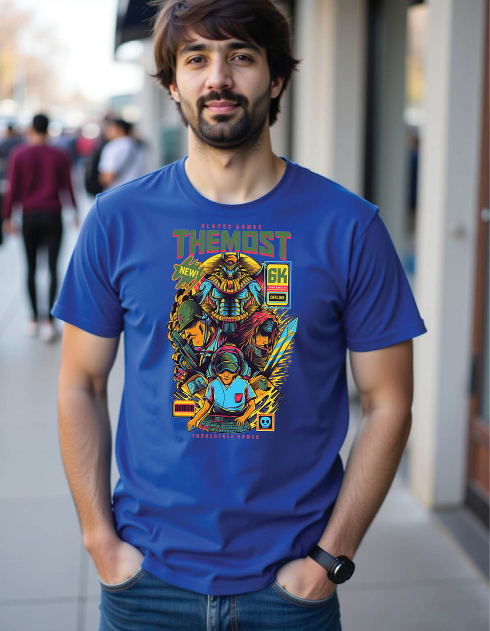 Iron Pulse Standard Tee with Industrial Beat Street Design Art