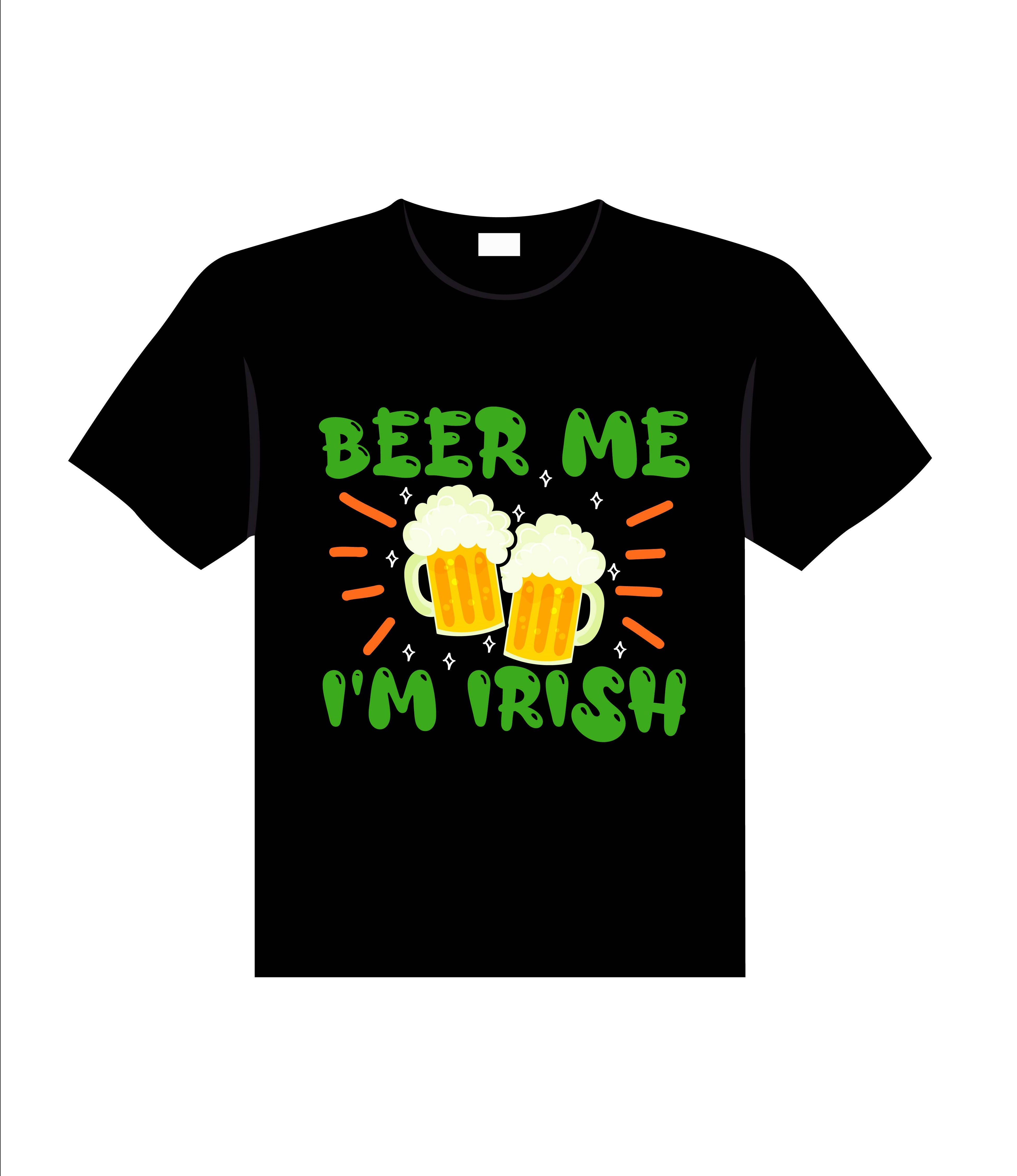 st patrick s day typography t shirt