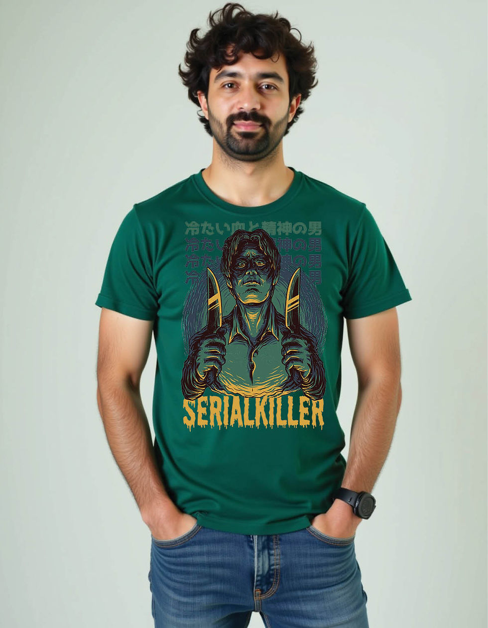 Thumbnail: Haze Pulse Regular Streetwear Shirt with Misty Beat Print Art