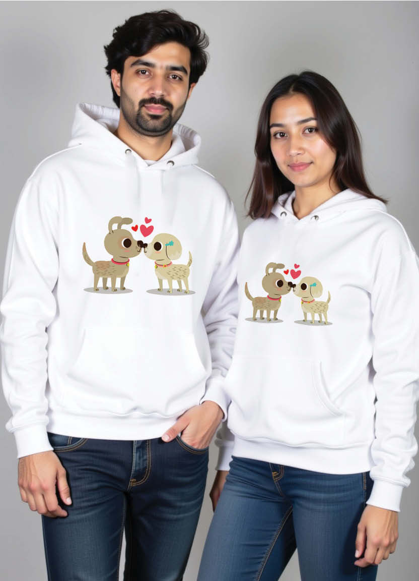 Couple Hoodie Set with “Our Love is Limitless” Print – Infinity-Inspired Design