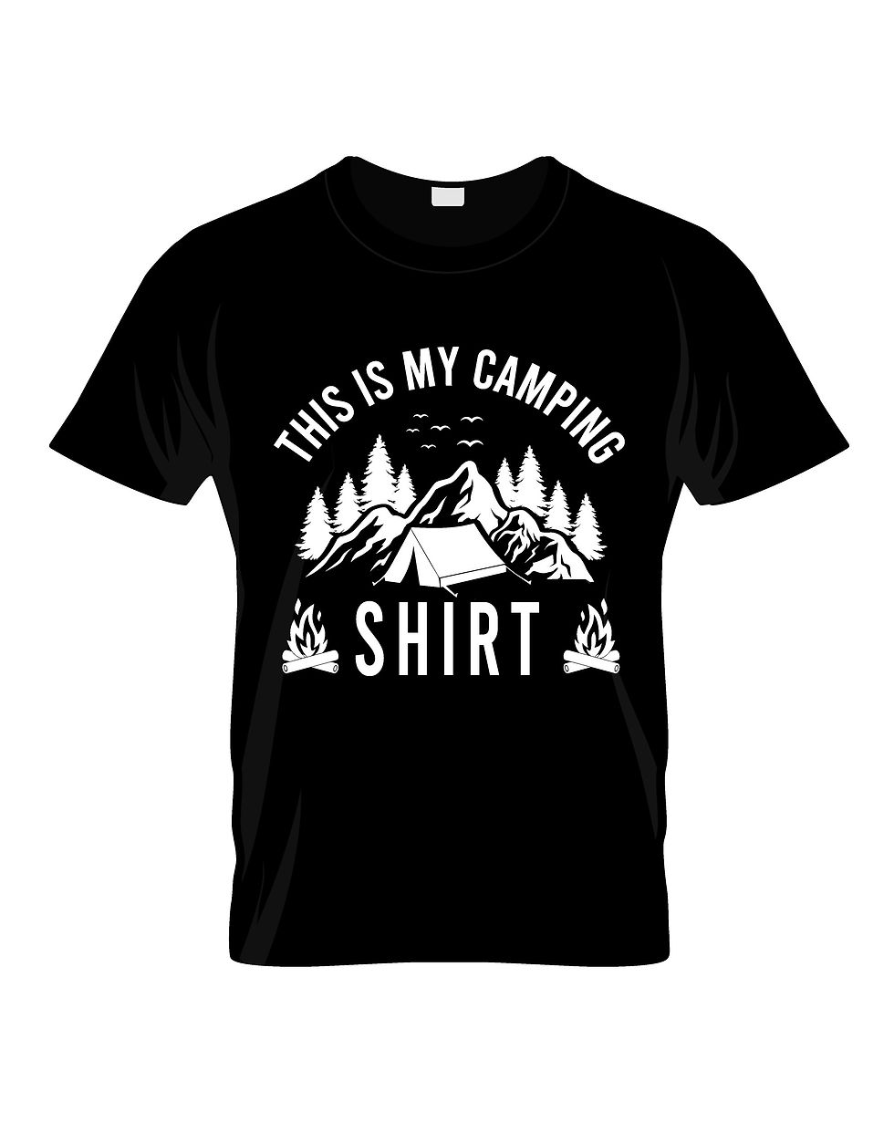 this is my camping shirt graphic printed t shirt.