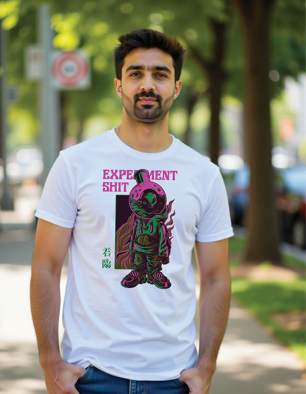 Thumbnail: Razor Wave Regular Streetwear Shirt with Sharp Tide Artwork Ink