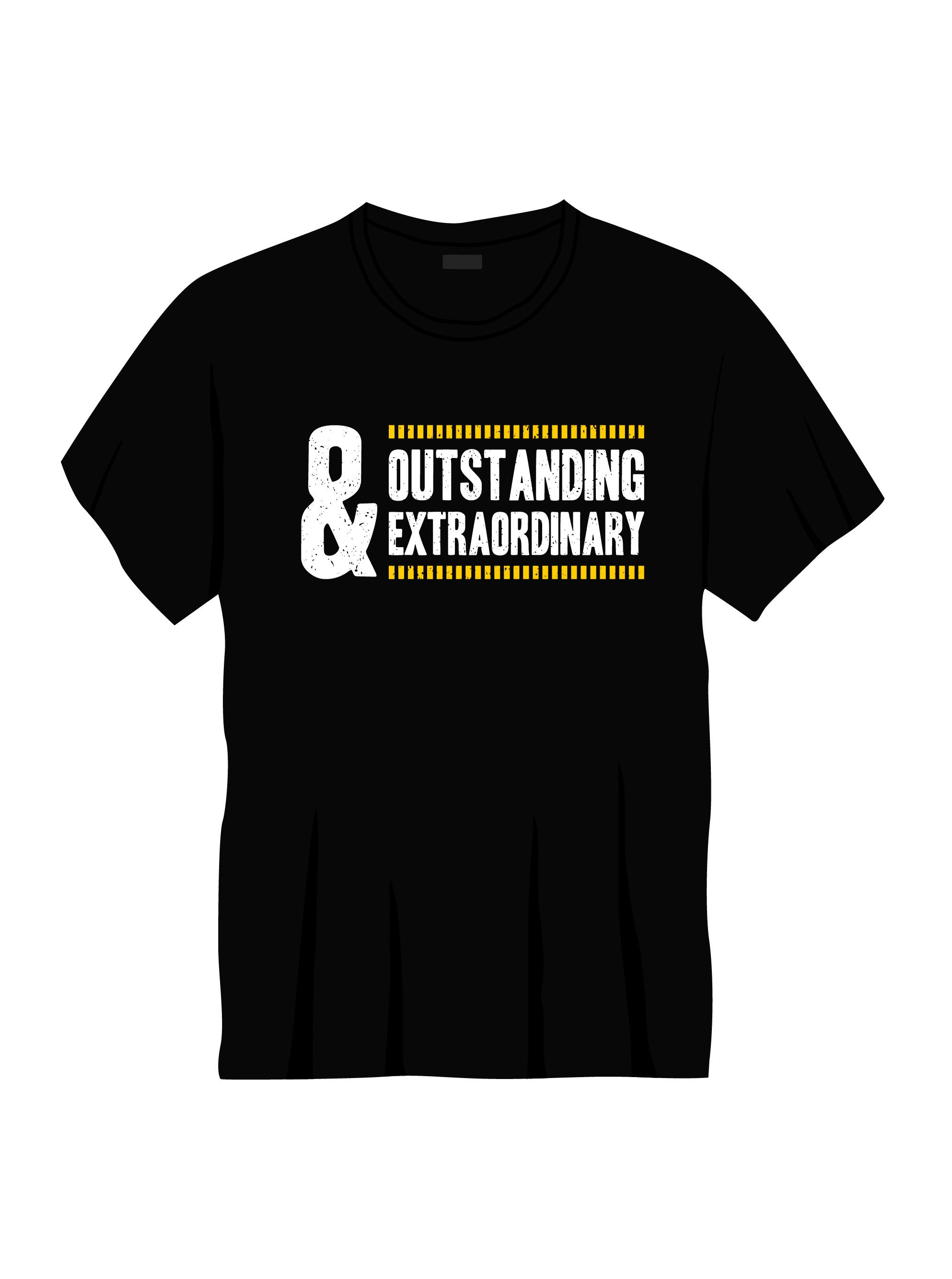 outstanding extradinary typography printed t shirts