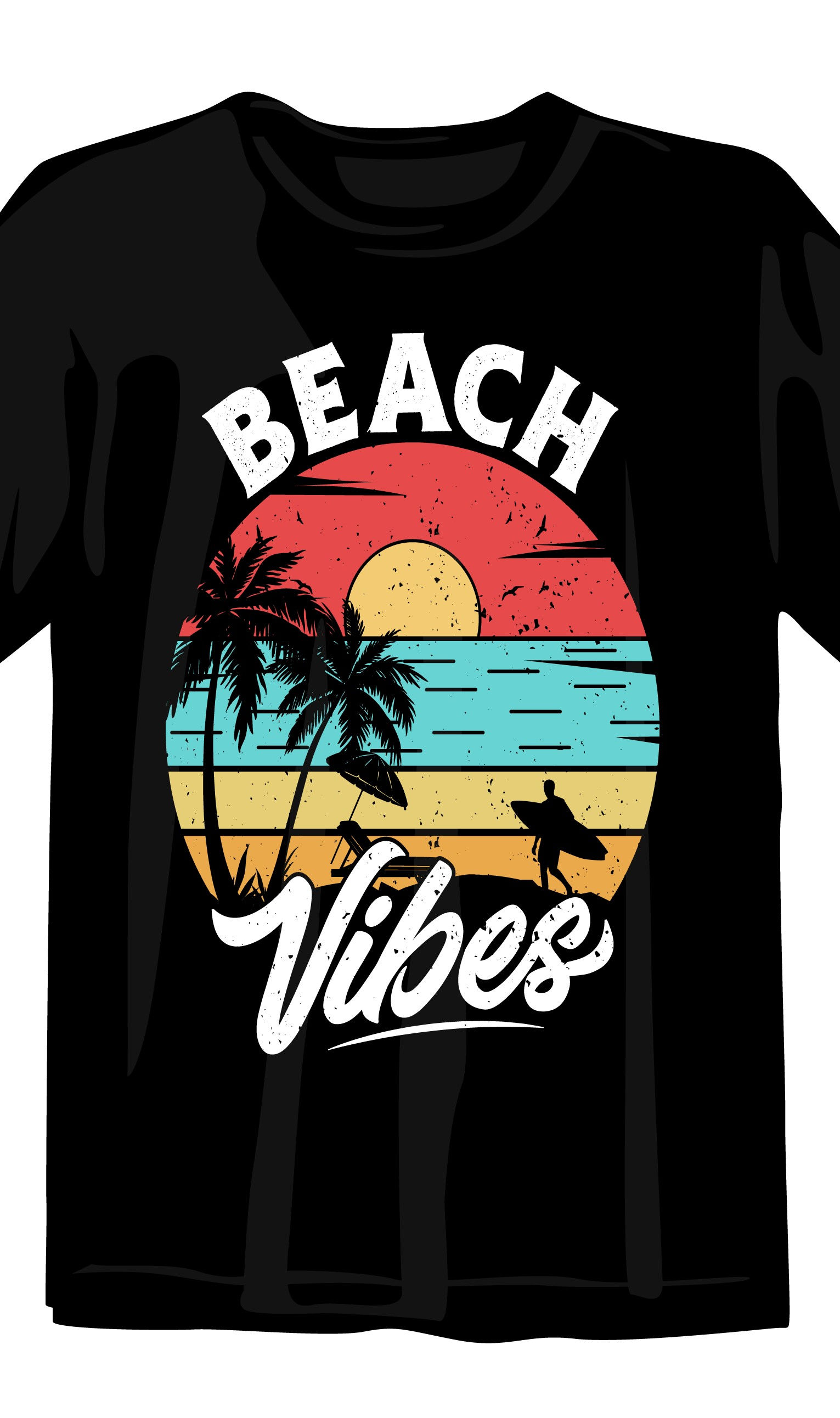 surfing beach vibes graphic printed t shirt beach vibes printed t shirt