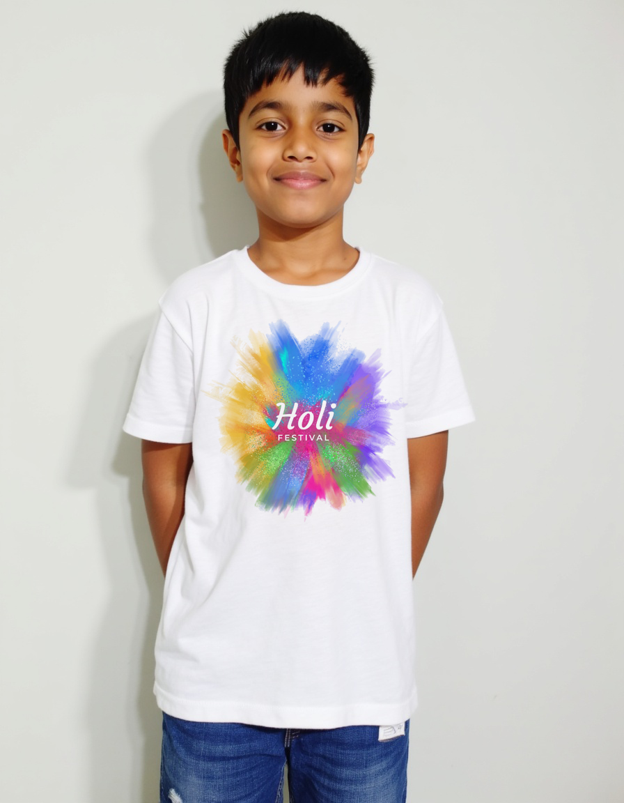 The Magic of Ujjain’s Holi on Comfortable Kids’ Printed T-Shirts