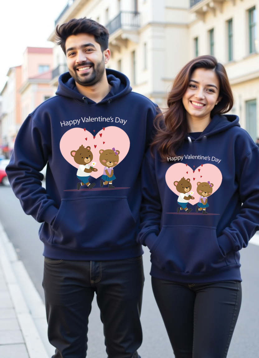 Matching Couple Hoodie Set with “I Got You” Printed Quote and Heart Design