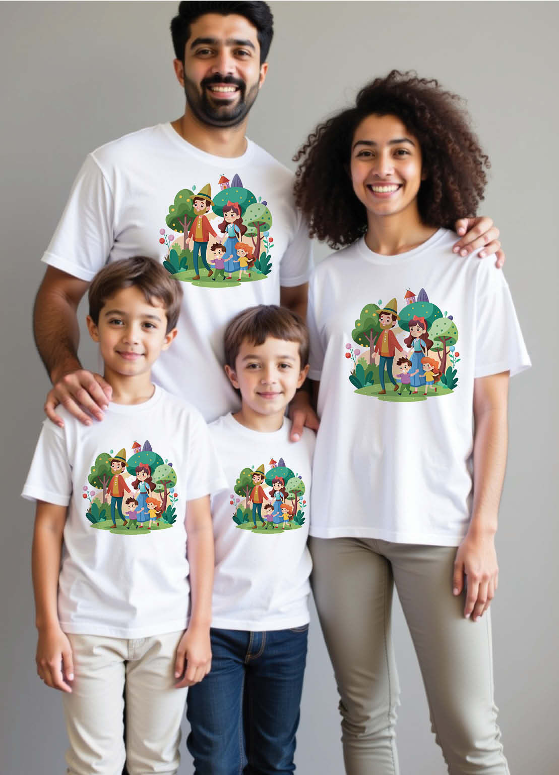 Hyderabad Kukatpally Family Matching Tees – Vibrant City Prints for All