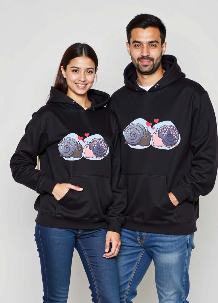 The World May Change, But My Love for You Never Will” – Printed Couple Hoodie Set