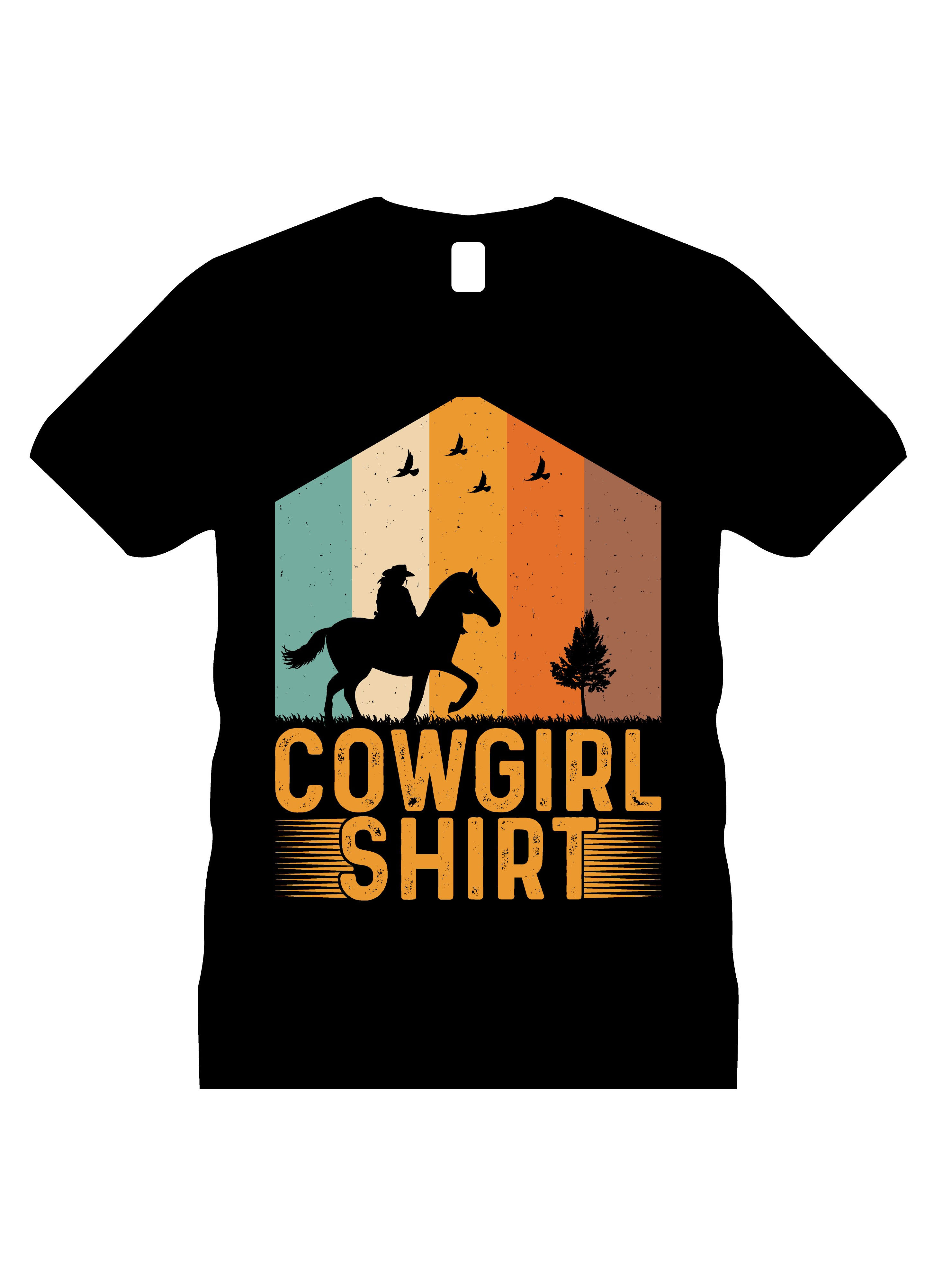 cow girl shirt graphic printed t shirts horse rider printed t shirts