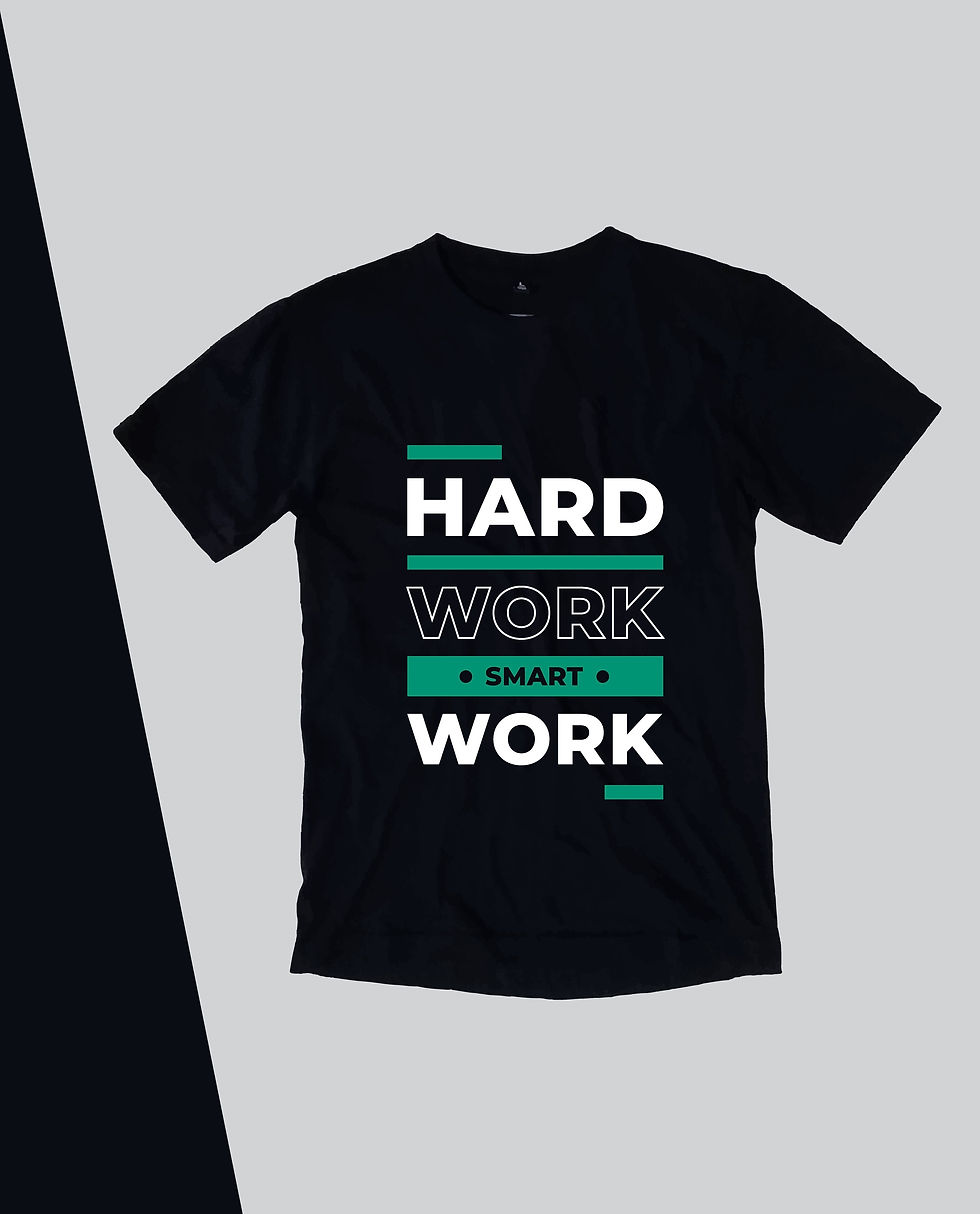 Thumbnail: hard work smart work t shirt keep going stay growing t shirt hard work beats