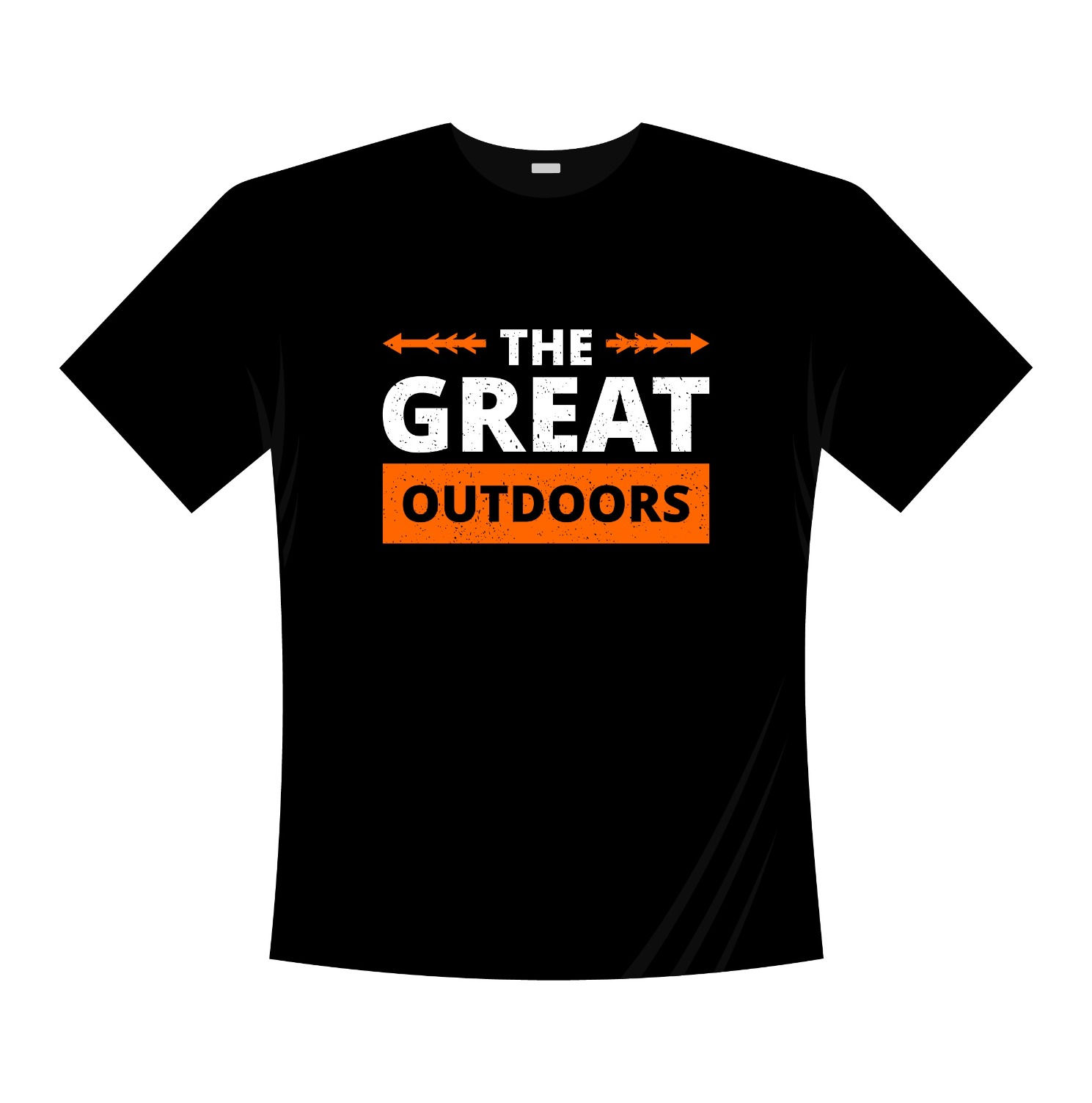 the great outdoors typography printed t shirts