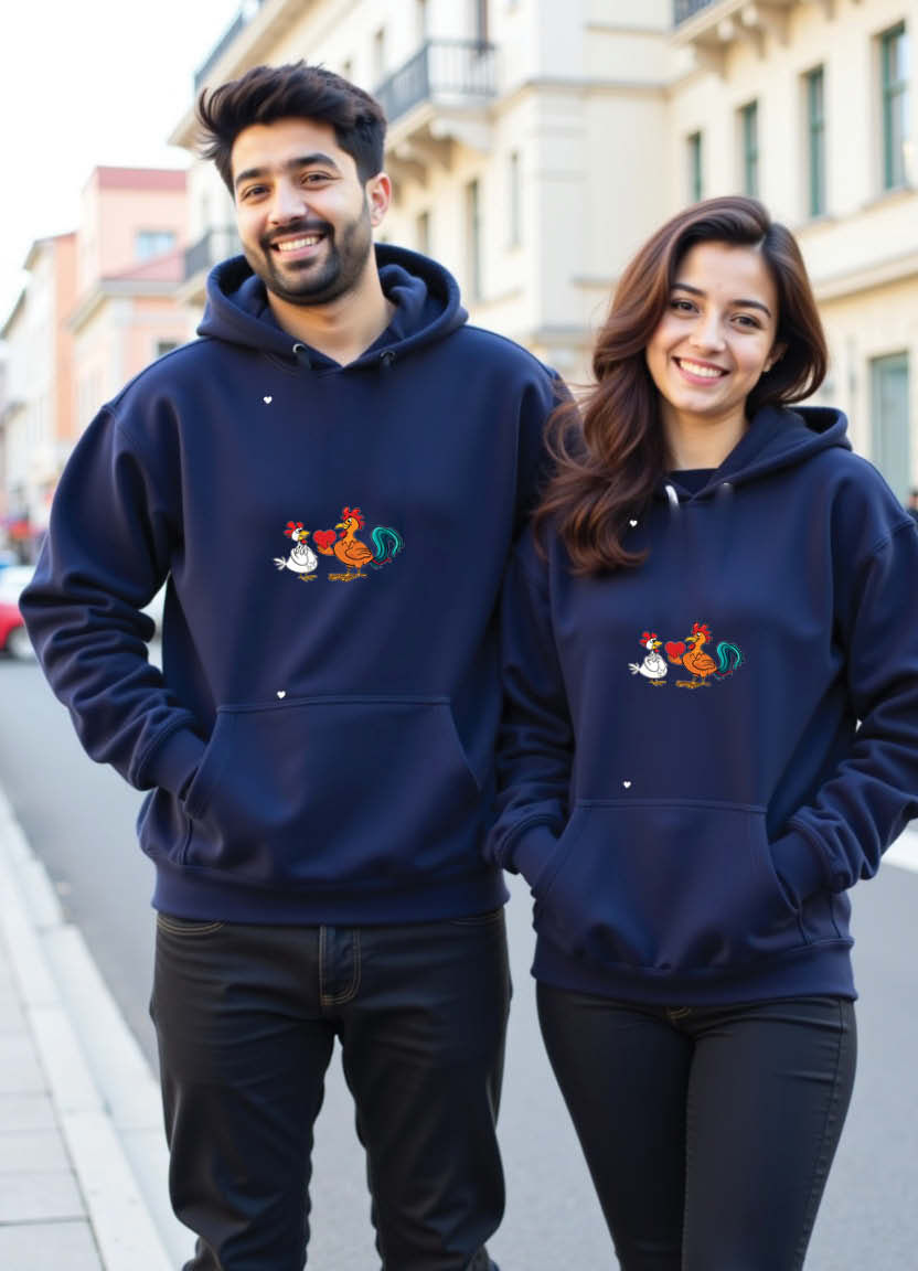 Thumbnail: Bonded by Love in Jaipur – Romantic Royal-Themed Matching Hoodies for Couples