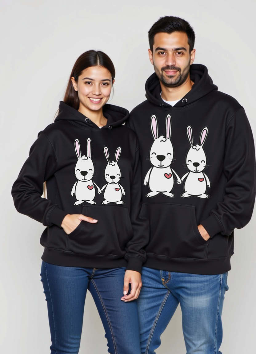 Thumbnail: Sweethearts from Siliguri – Cute Couple Hoodie Set Inspired by Northeast Indian Love