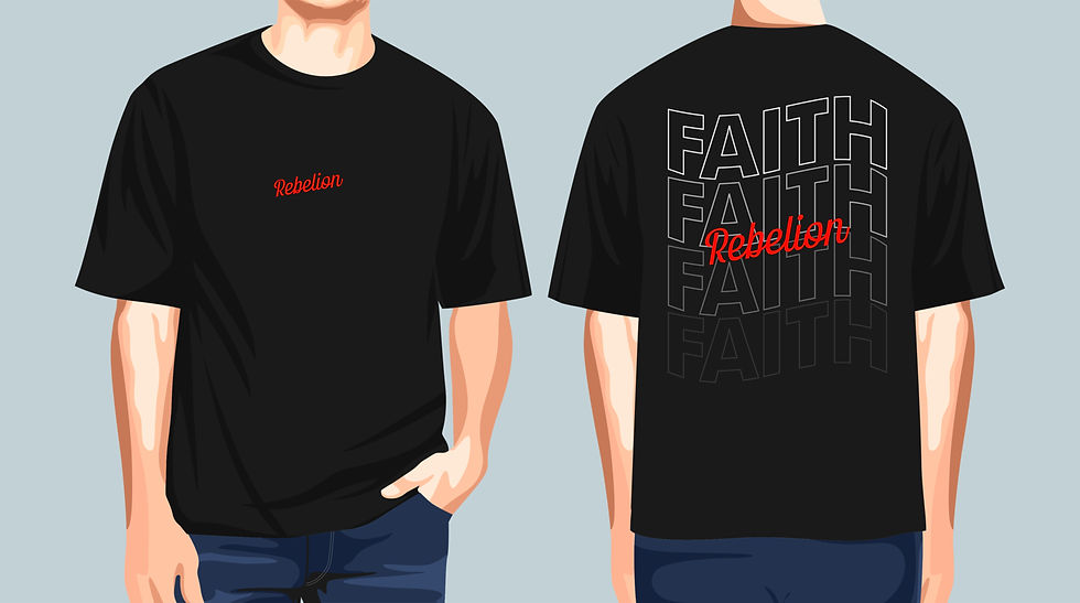 Thumbnail: Human interest streetwear, faith Oversized Graphic typography t shirts
