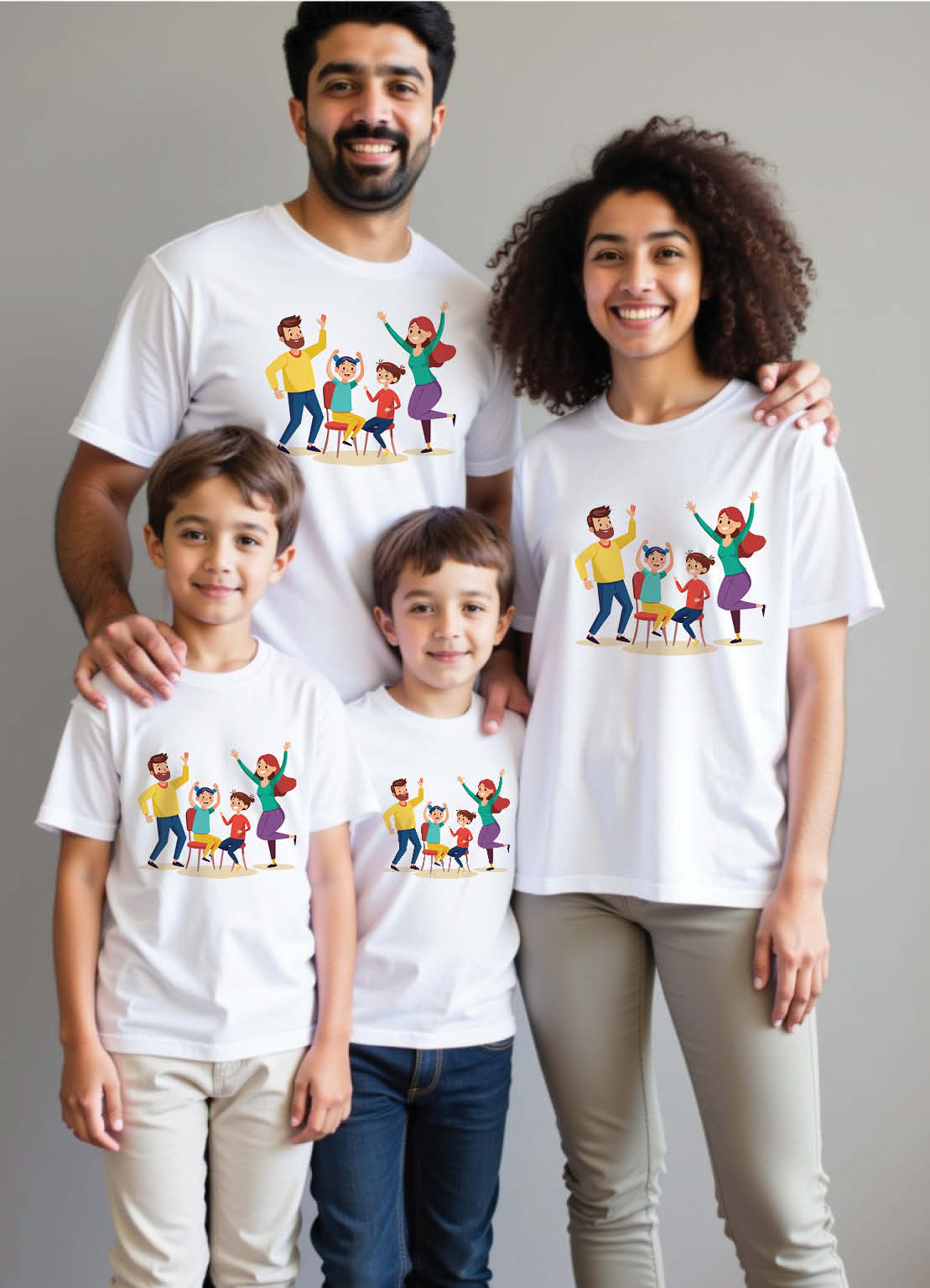 Chennai Mount Road Family Matching Tees – Urban and Stylish for Every Member