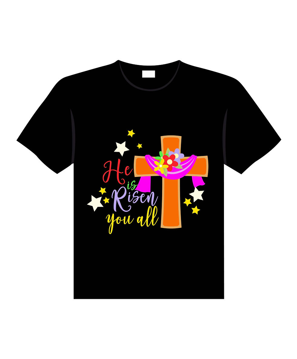 he is risen you all typography printed t shirts