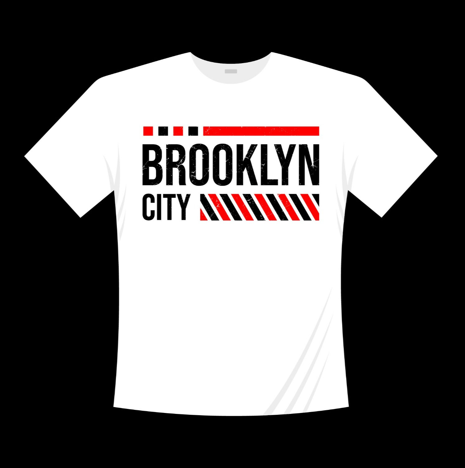 brooklyn city typography printed t shirts