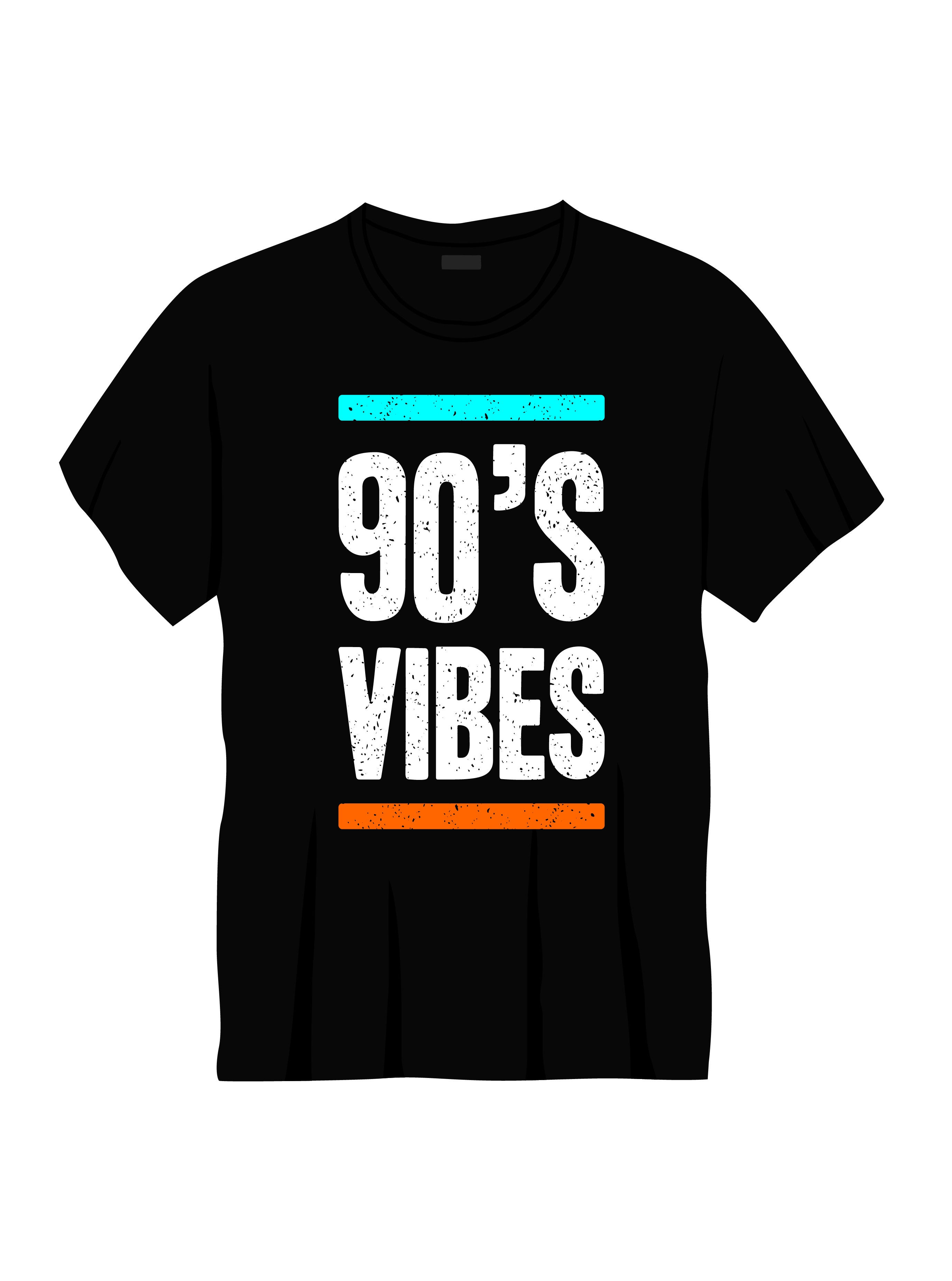 90's vibe typography printed t shirts