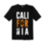 California typography printed t shirts