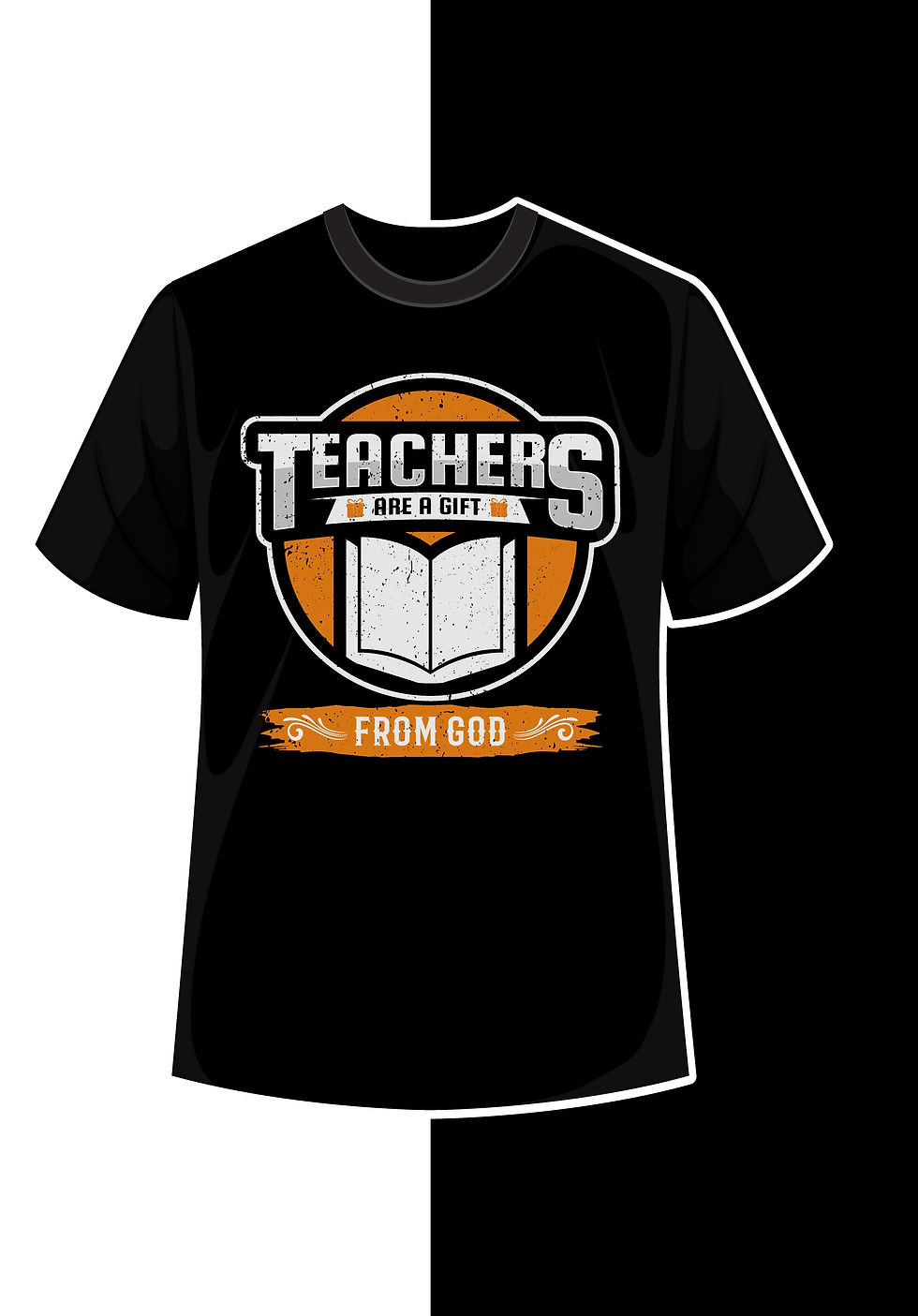 teachers are a gift from god typography printed t shirts