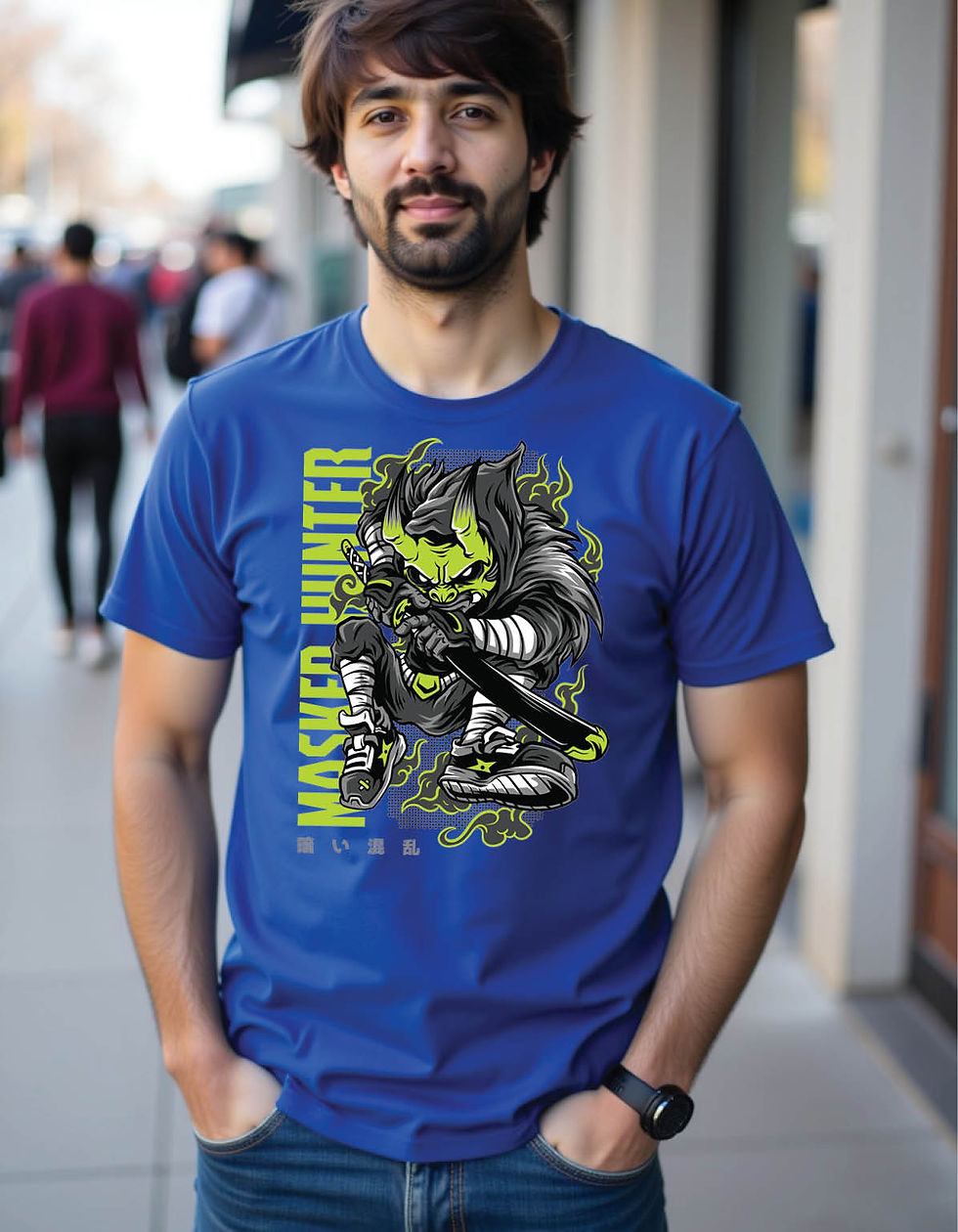 Thumbnail: Haze Drift Standard Fit Shirt with Misty Road Print Artwork