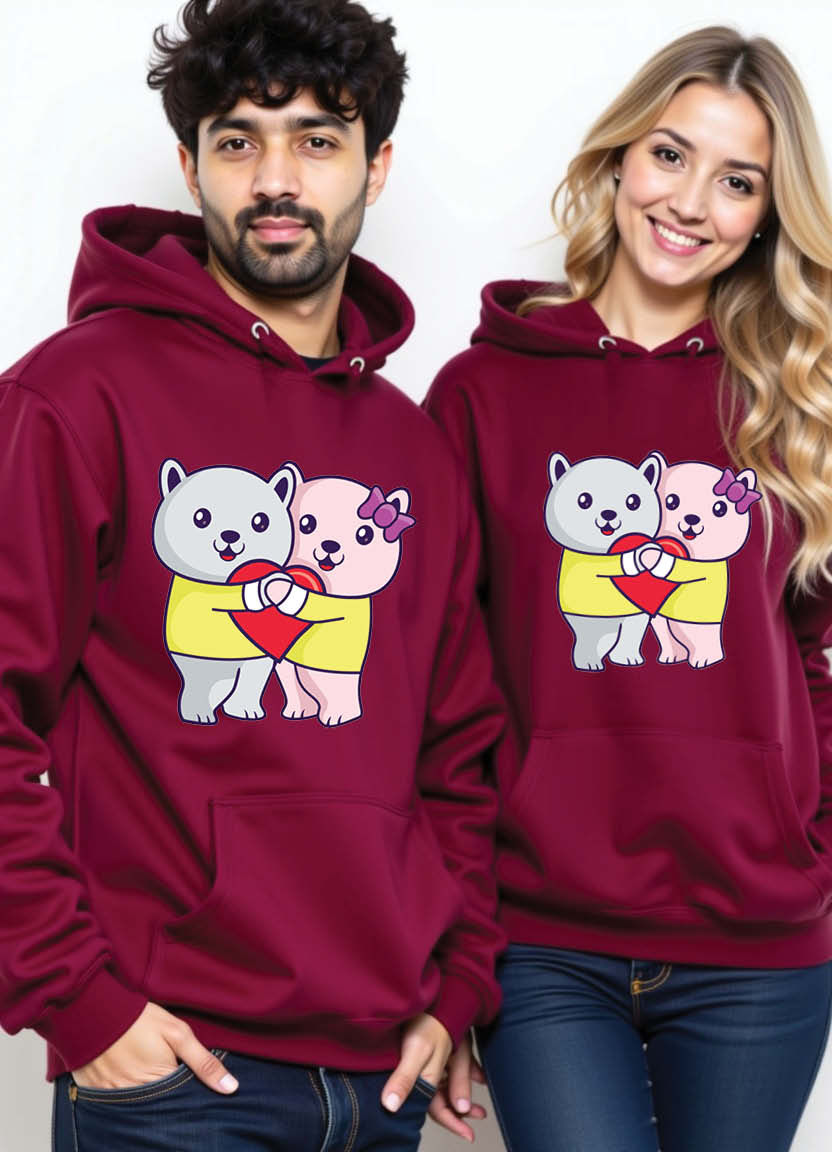 Thumbnail: I Found My Forever in You” – Bold, Simple Printed Hoodie for Deep Connection